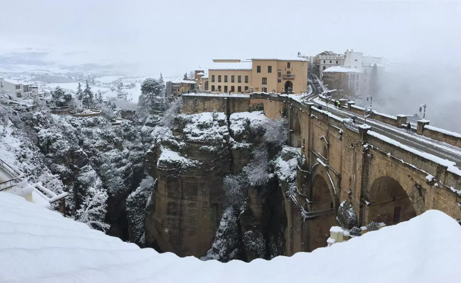 View (from property/room), Winter in Hotel Don Miguel