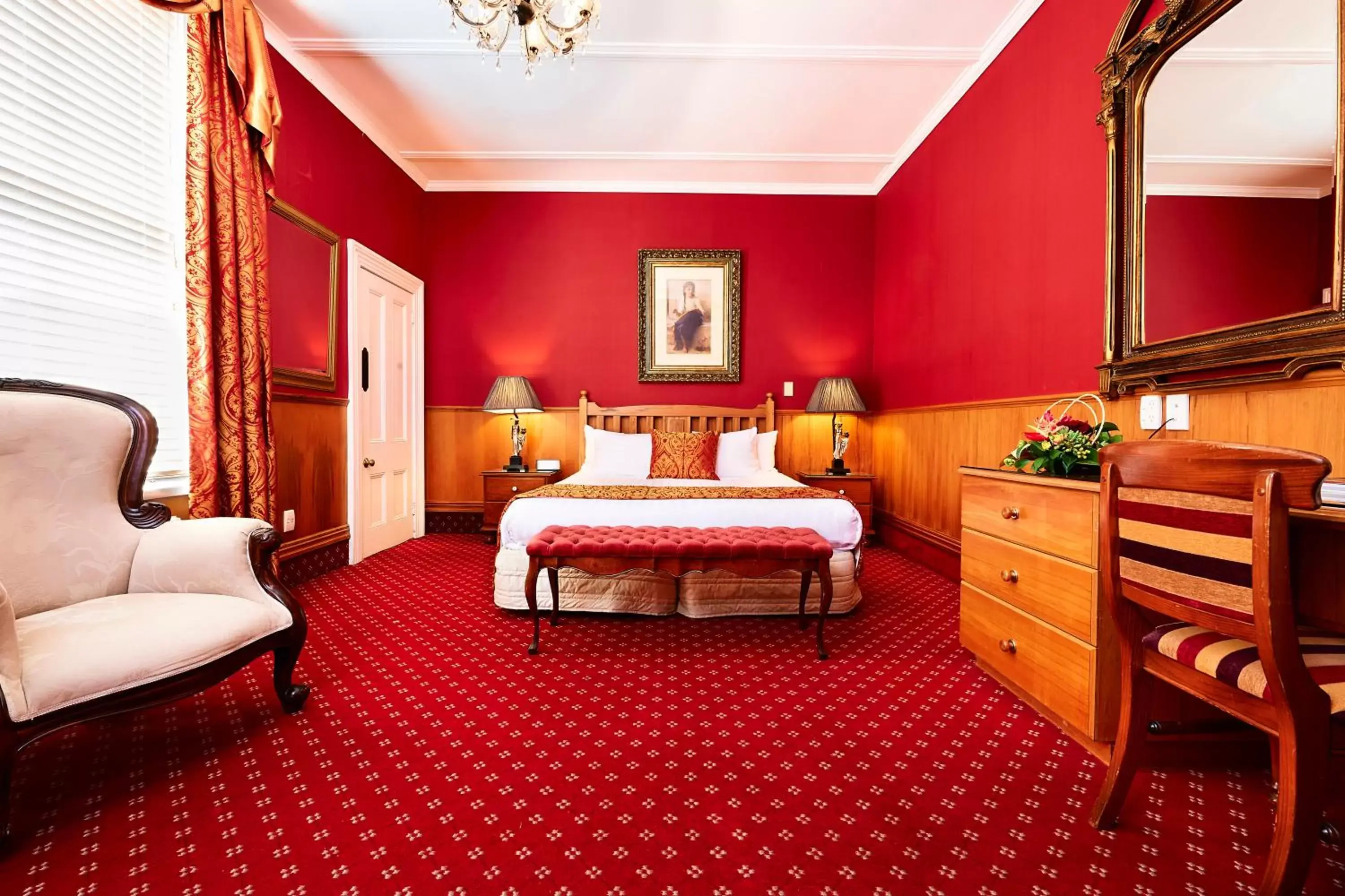 Bed in Prince's Gate Hotel