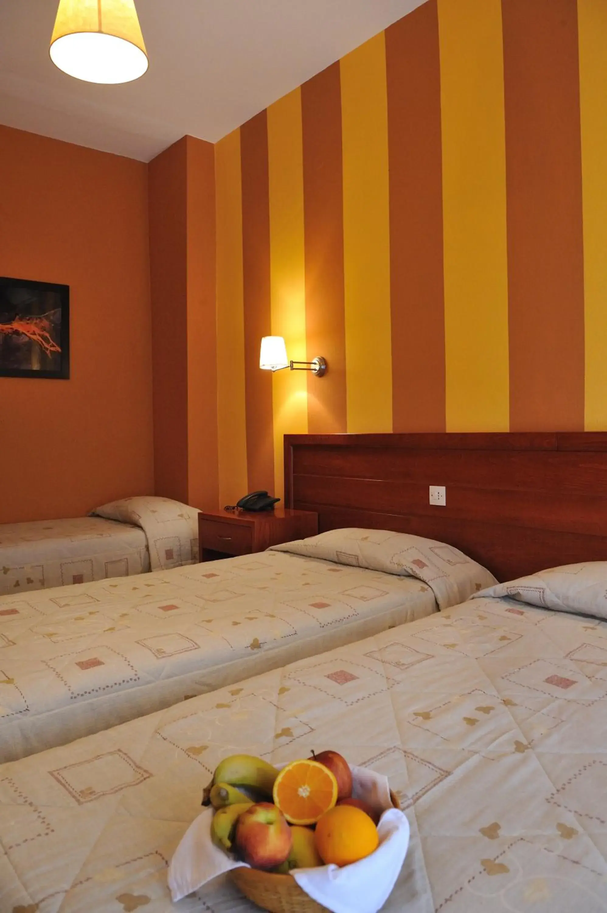 Bed in Hotel Kalloni