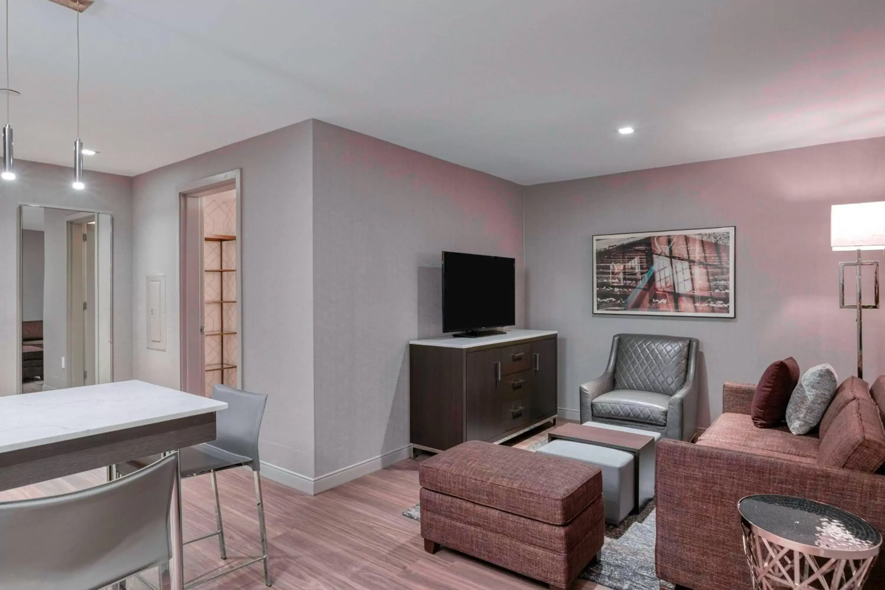 Living room, Seating Area in Residence Inn by Marriott Weehawken
