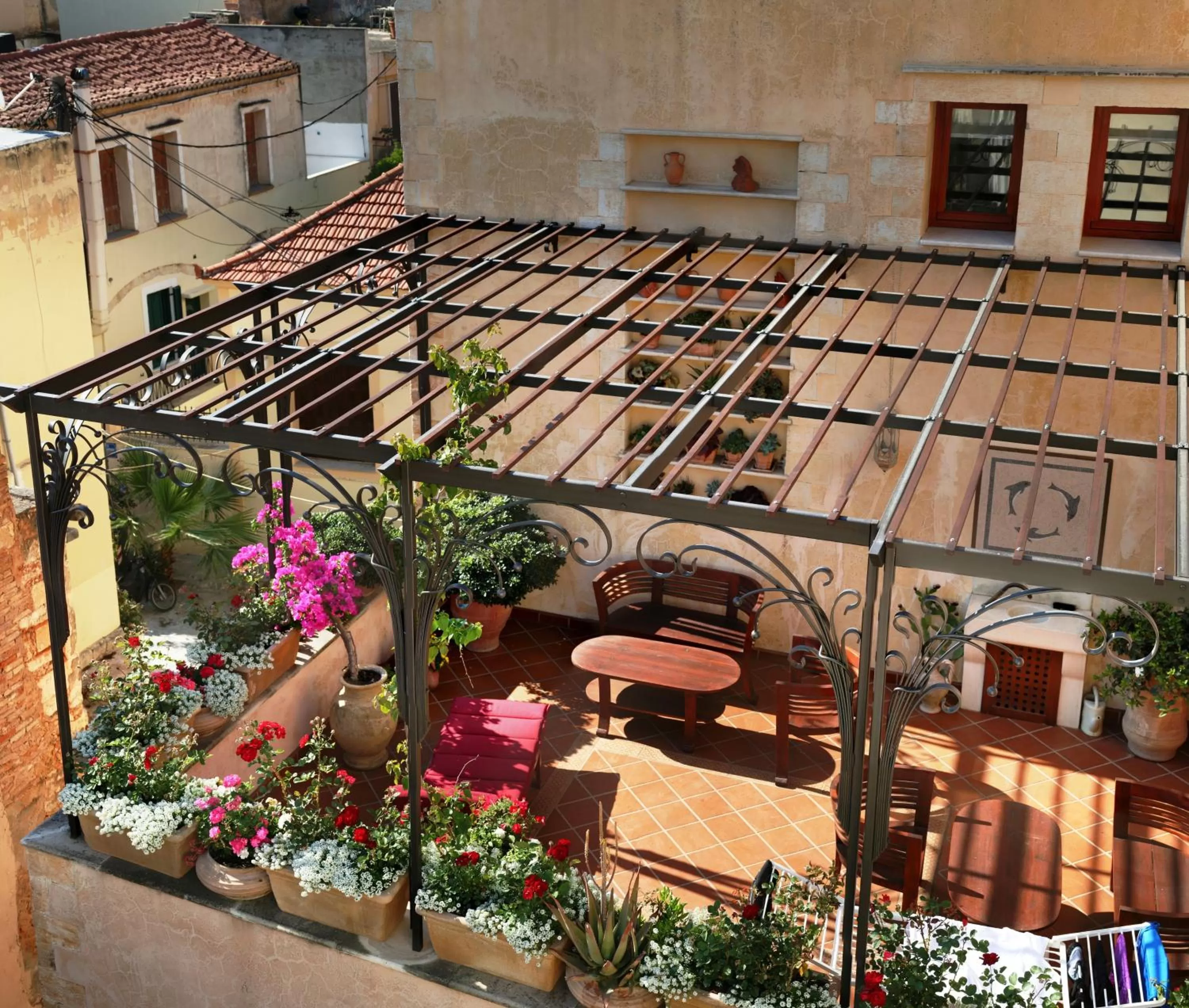 Patio in Ionas Boutique Hotel