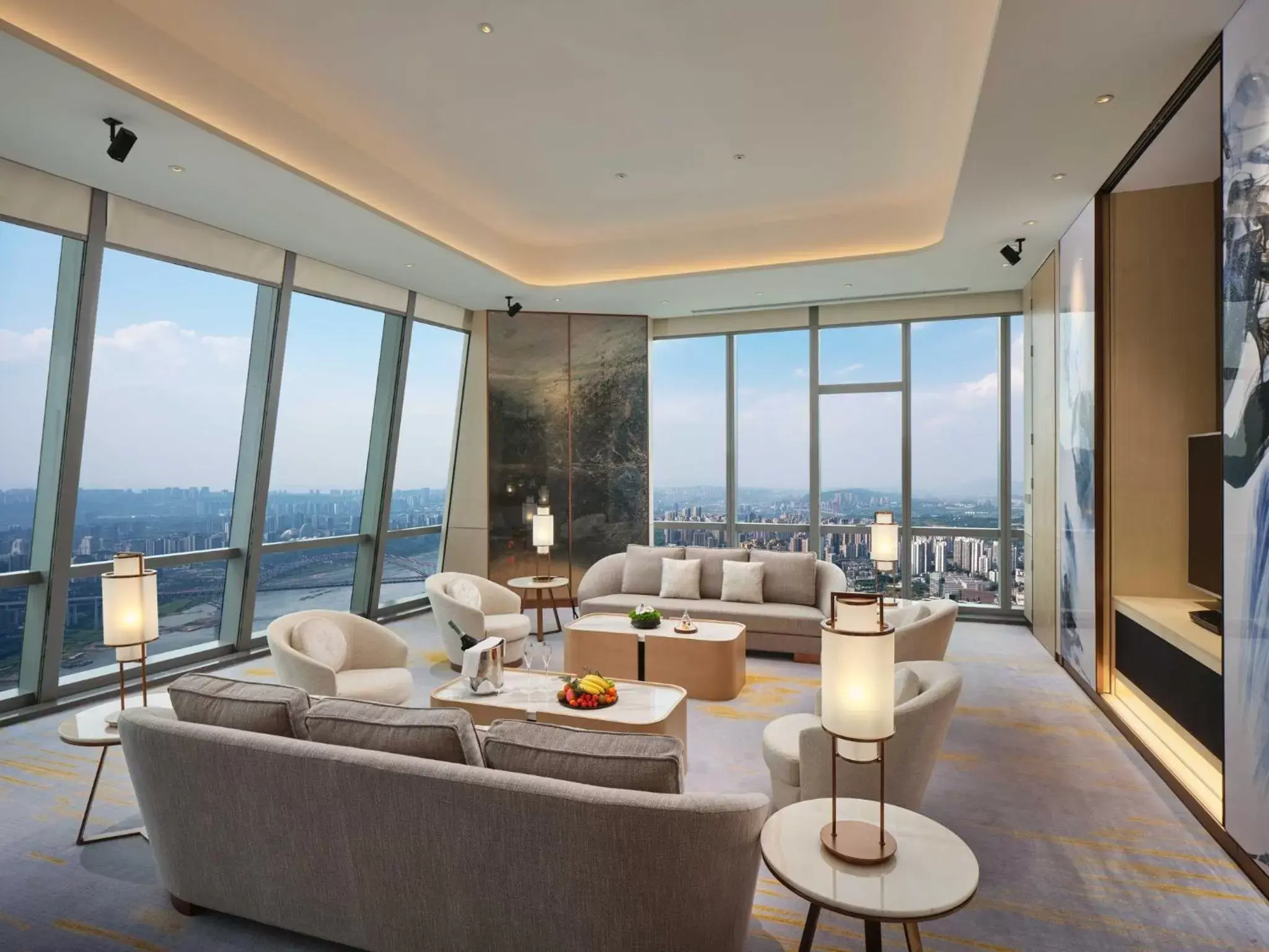 Bedroom in InterContinental Chongqing Raffles City, an IHG Hotel