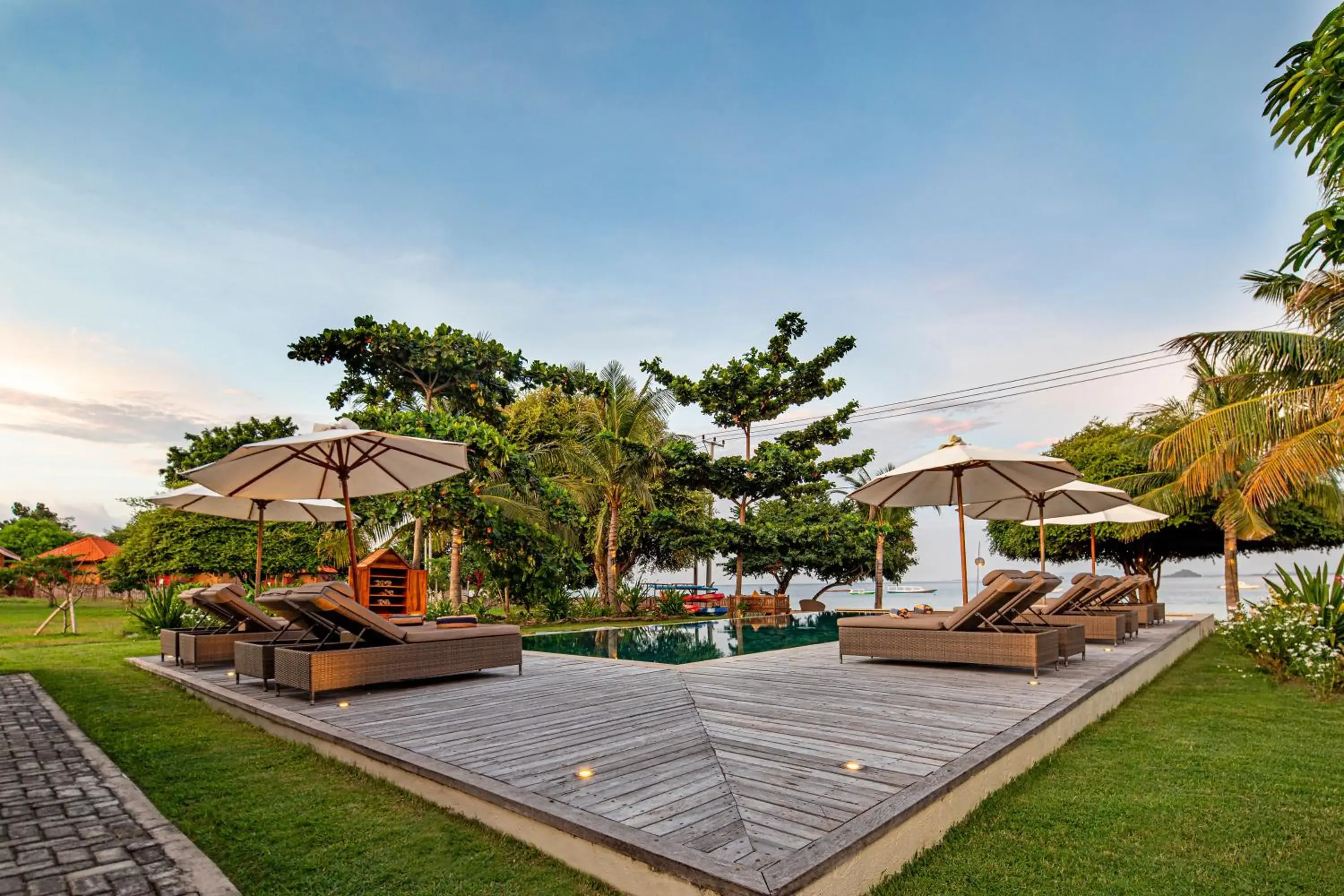 Garden in Kokomo Resort Gili Gede