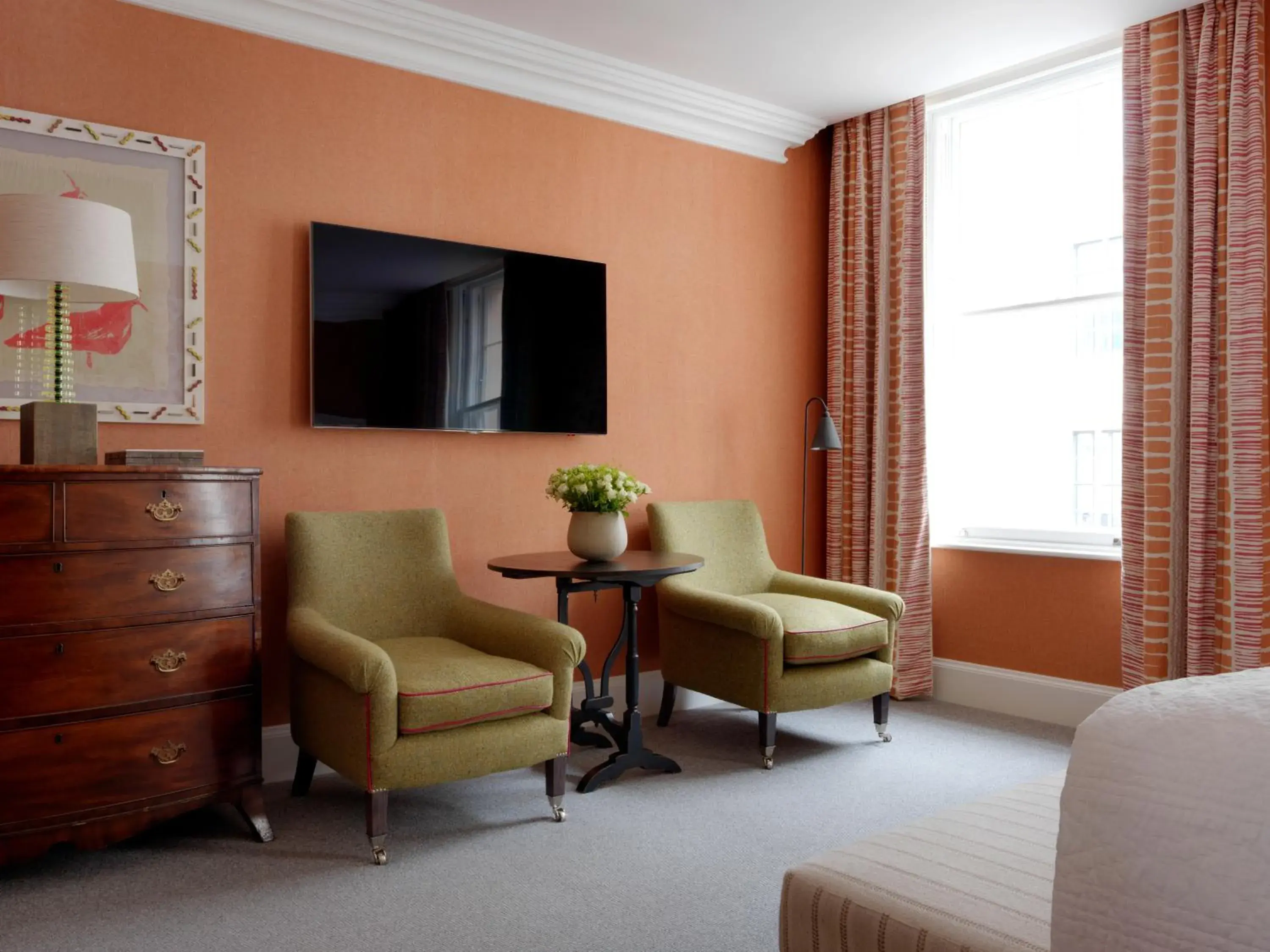 TV and multimedia, Seating Area in Haymarket Hotel, Firmdale Hotels