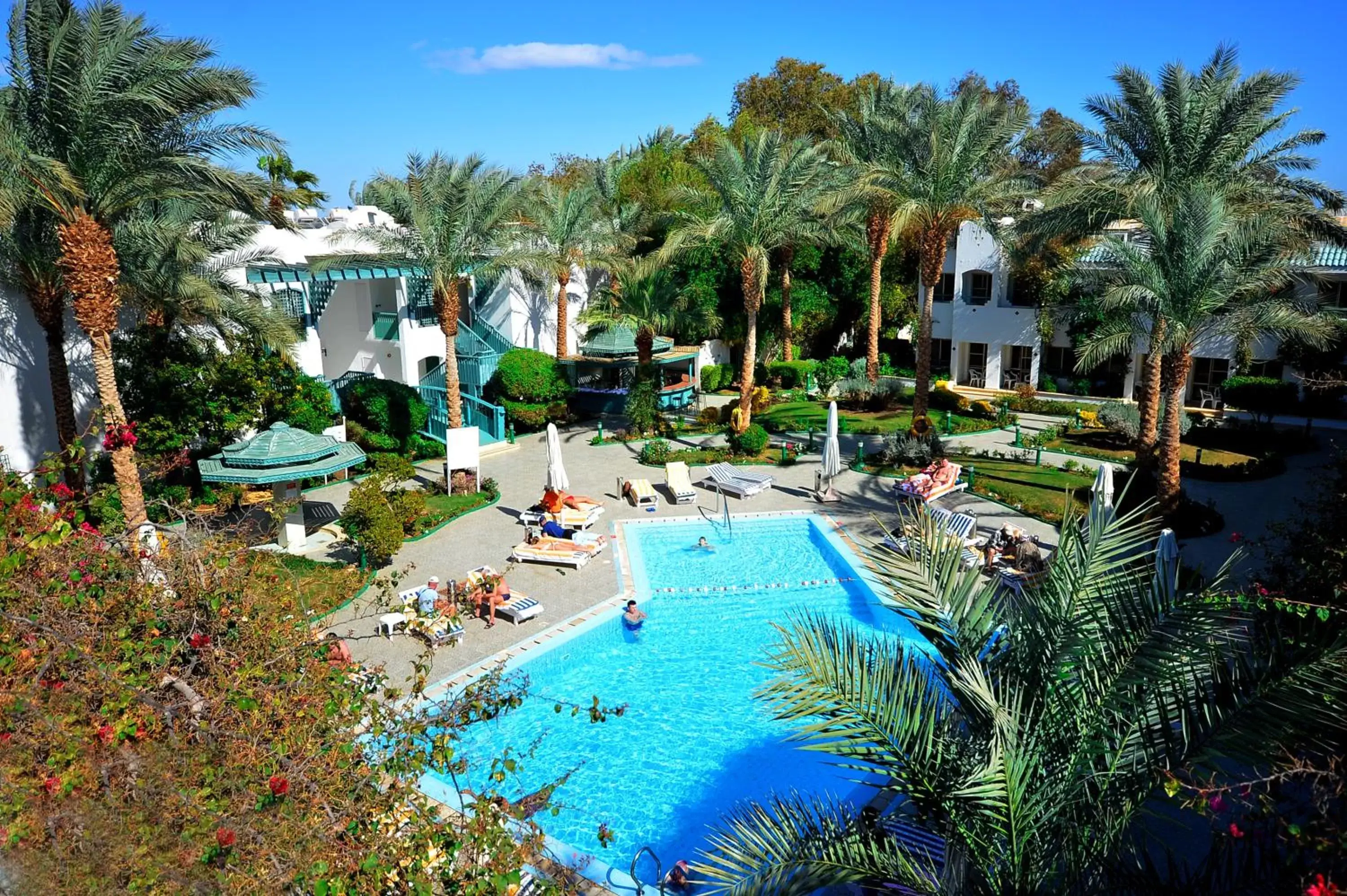 Pool View in Falcon Hills Hotel