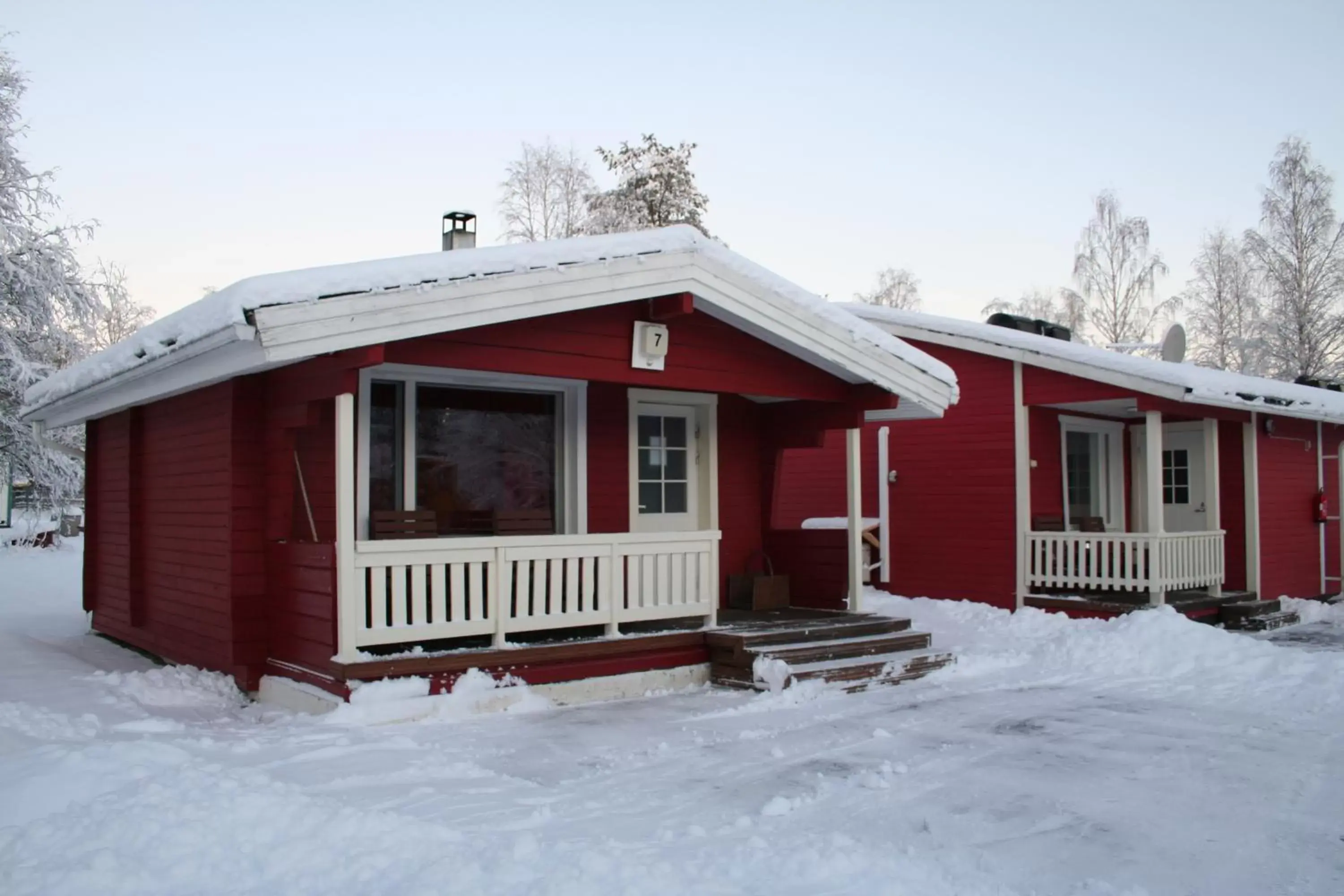 Photo of the whole room, Winter in Motelli Rovaniemi