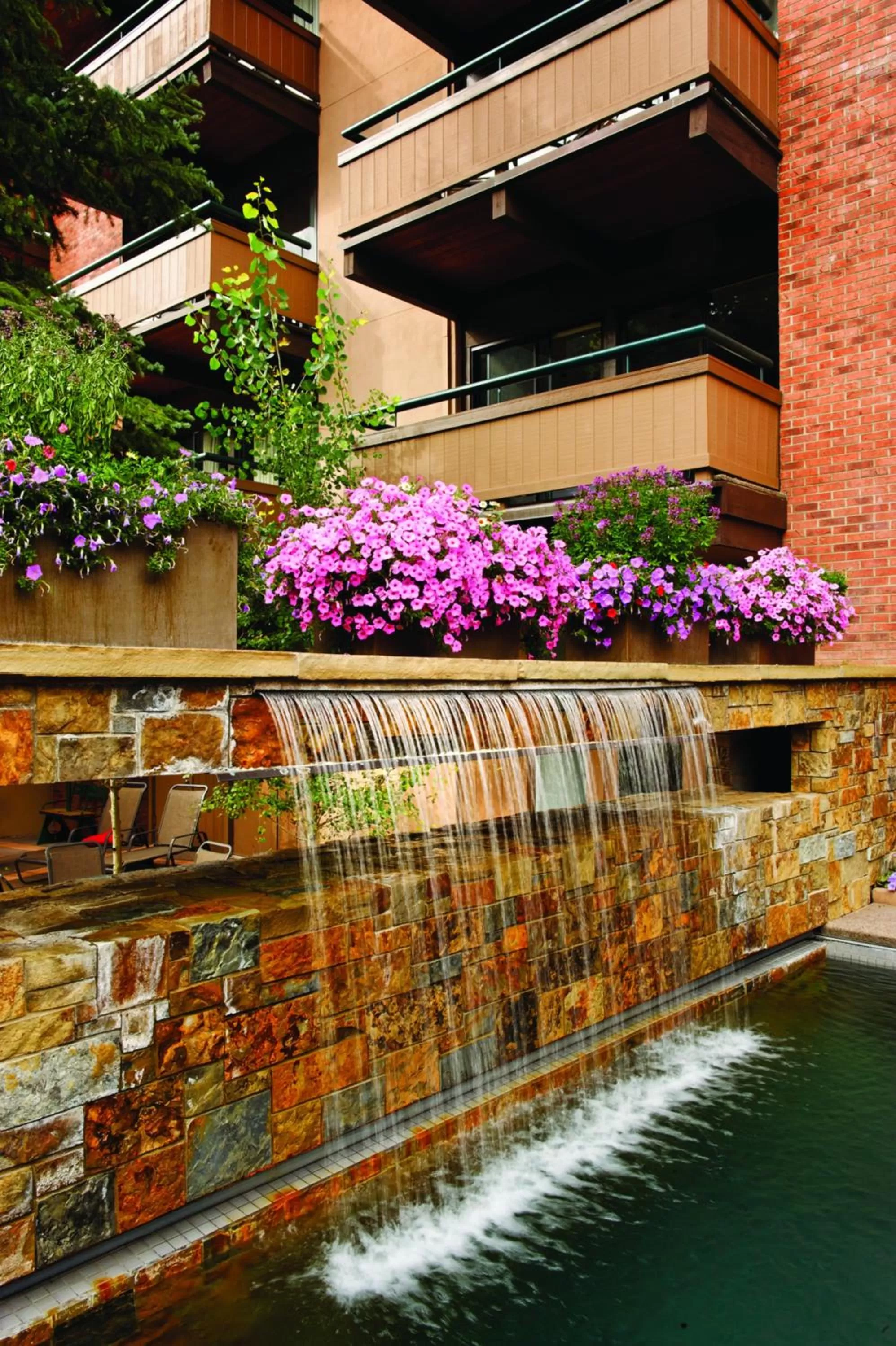 Patio in Aspen Square Condominium Hotel