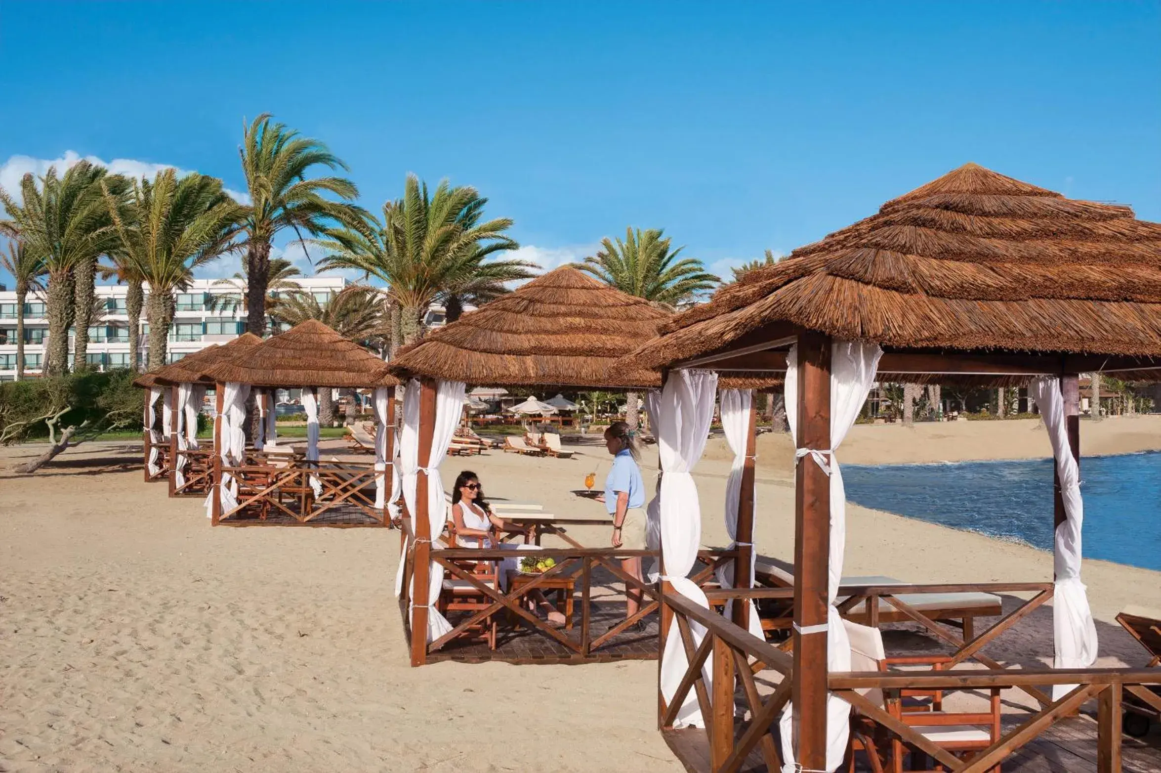 Balcony/Terrace, Beach in Constantinou Bros Asimina Suites Hotel