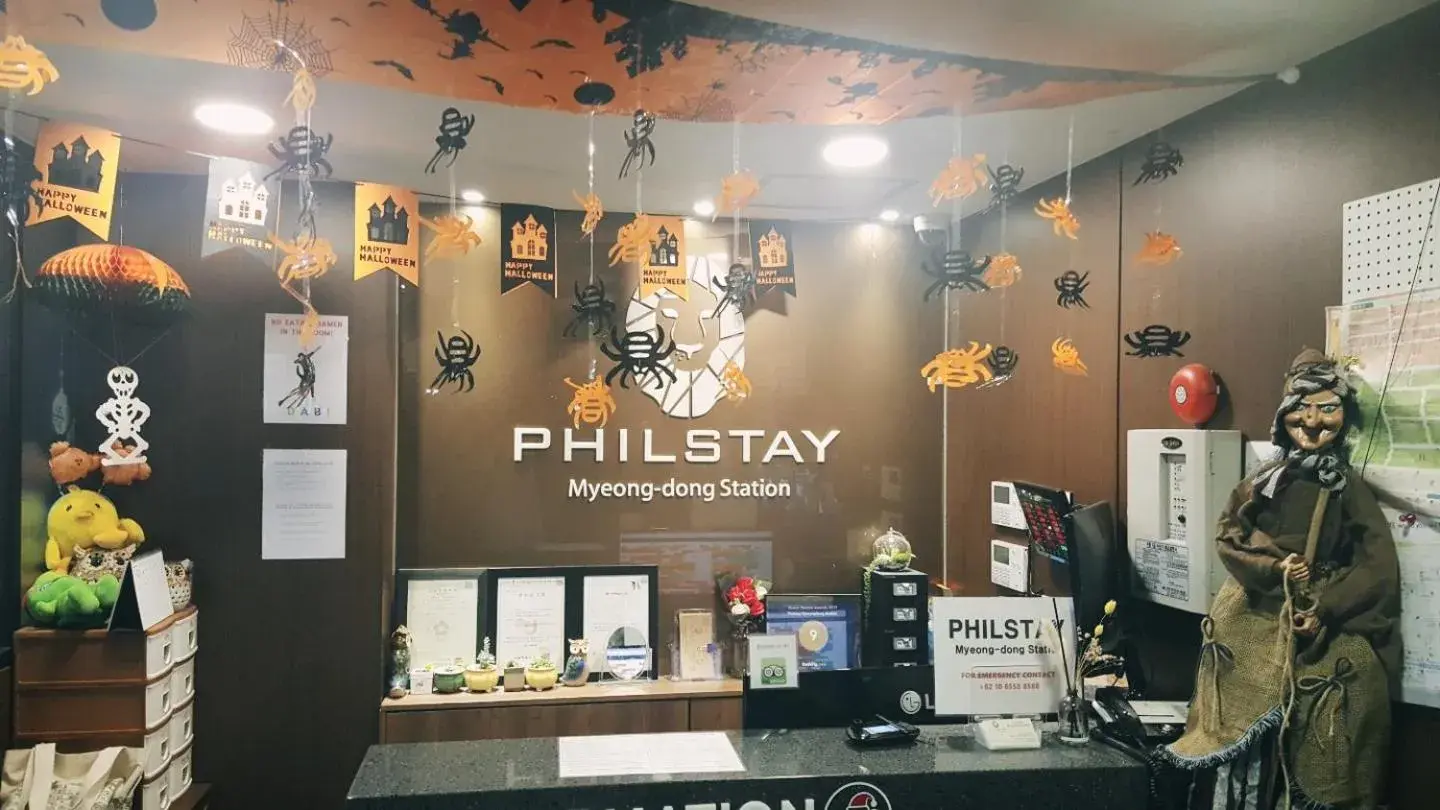 Property logo or sign, Lobby/Reception in Philstay Myeongdong Station