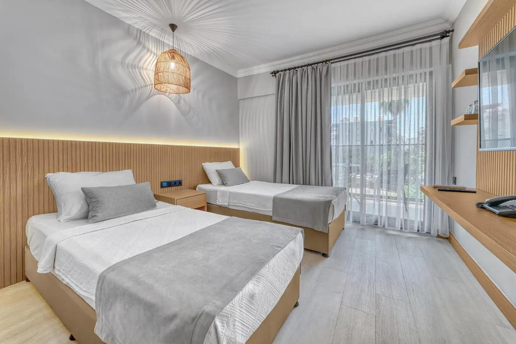 Bed in Hildegard Hotel Alanya