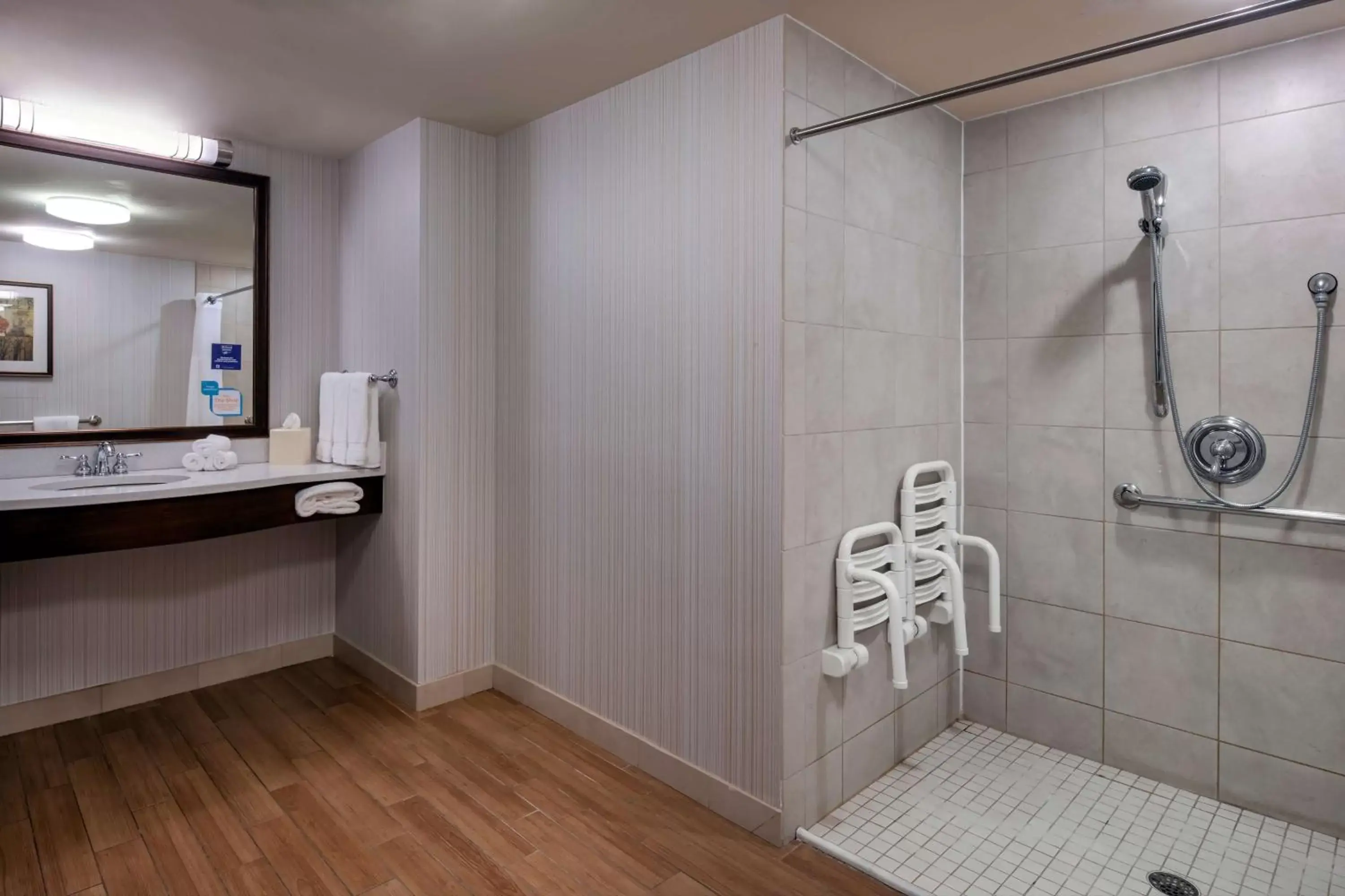 Bathroom in Hilton Garden Inn Devens Common Bathroom in Hilton Garden Inn Devens Common