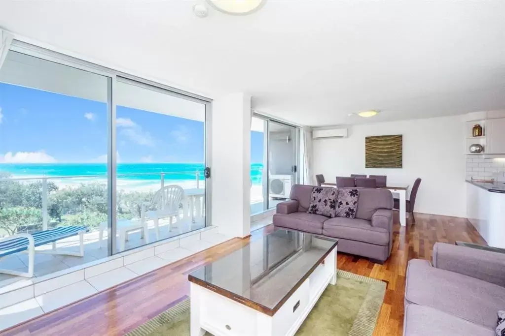 Seating Area in One The Esplanade Apartments on Surfers Paradise