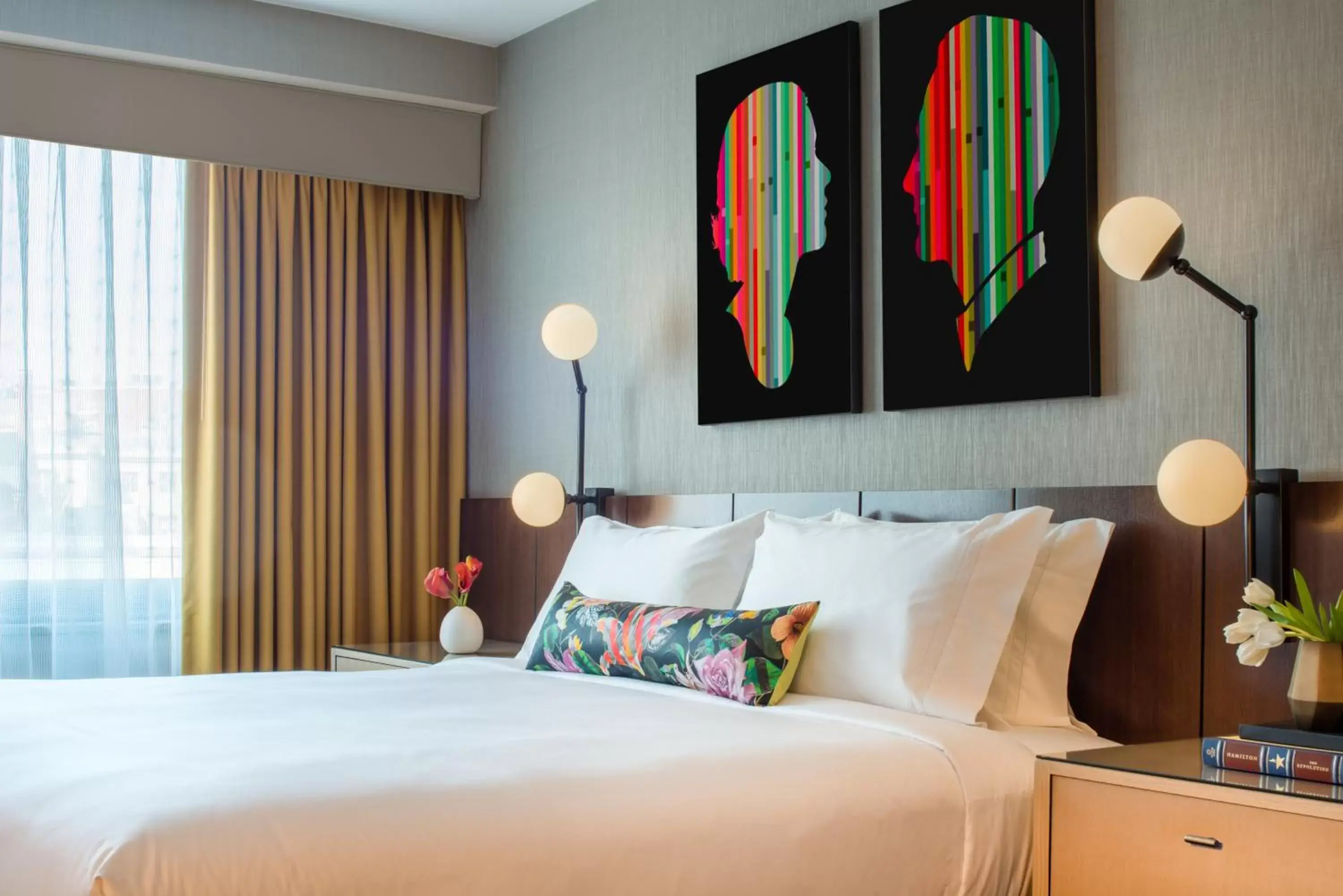 Decorative detail, Bed in The Darcy Hotel, Washington DC Decorative detail, Bed in The Darcy Hotel, Washington DC