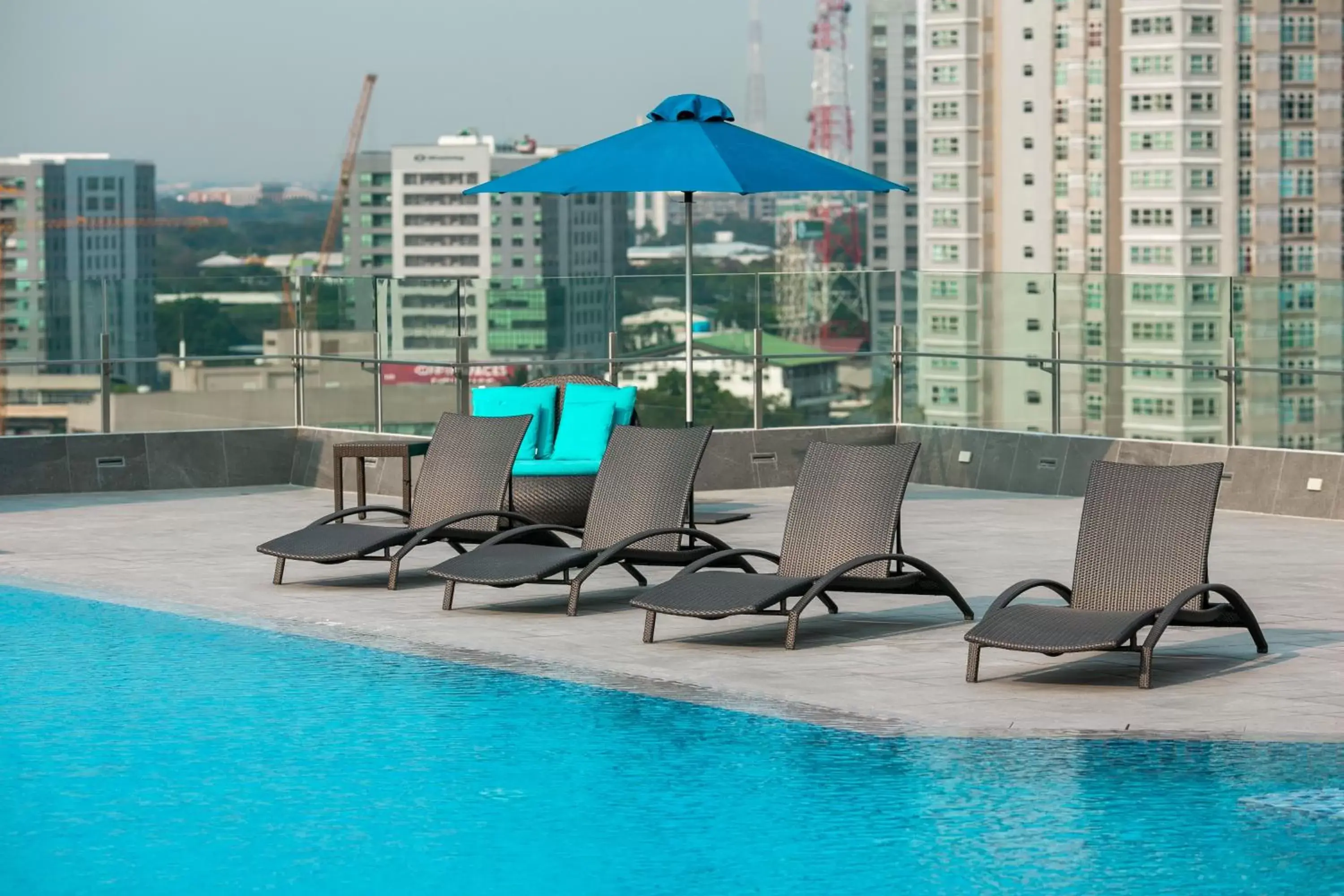 Decorative detail, Swimming Pool in Luxent Hotel