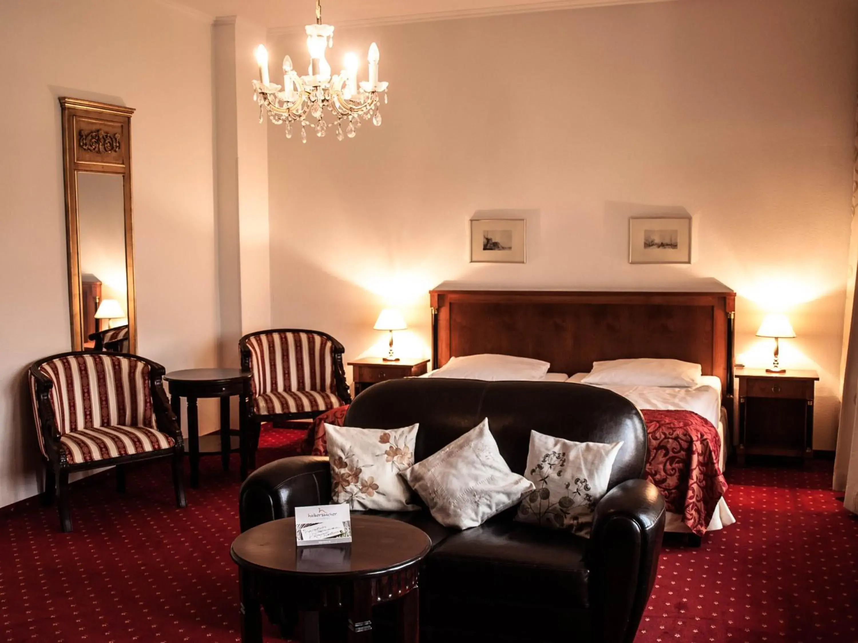 Bed, Seating Area in Hotel Prinzenpalais Bad Doberan