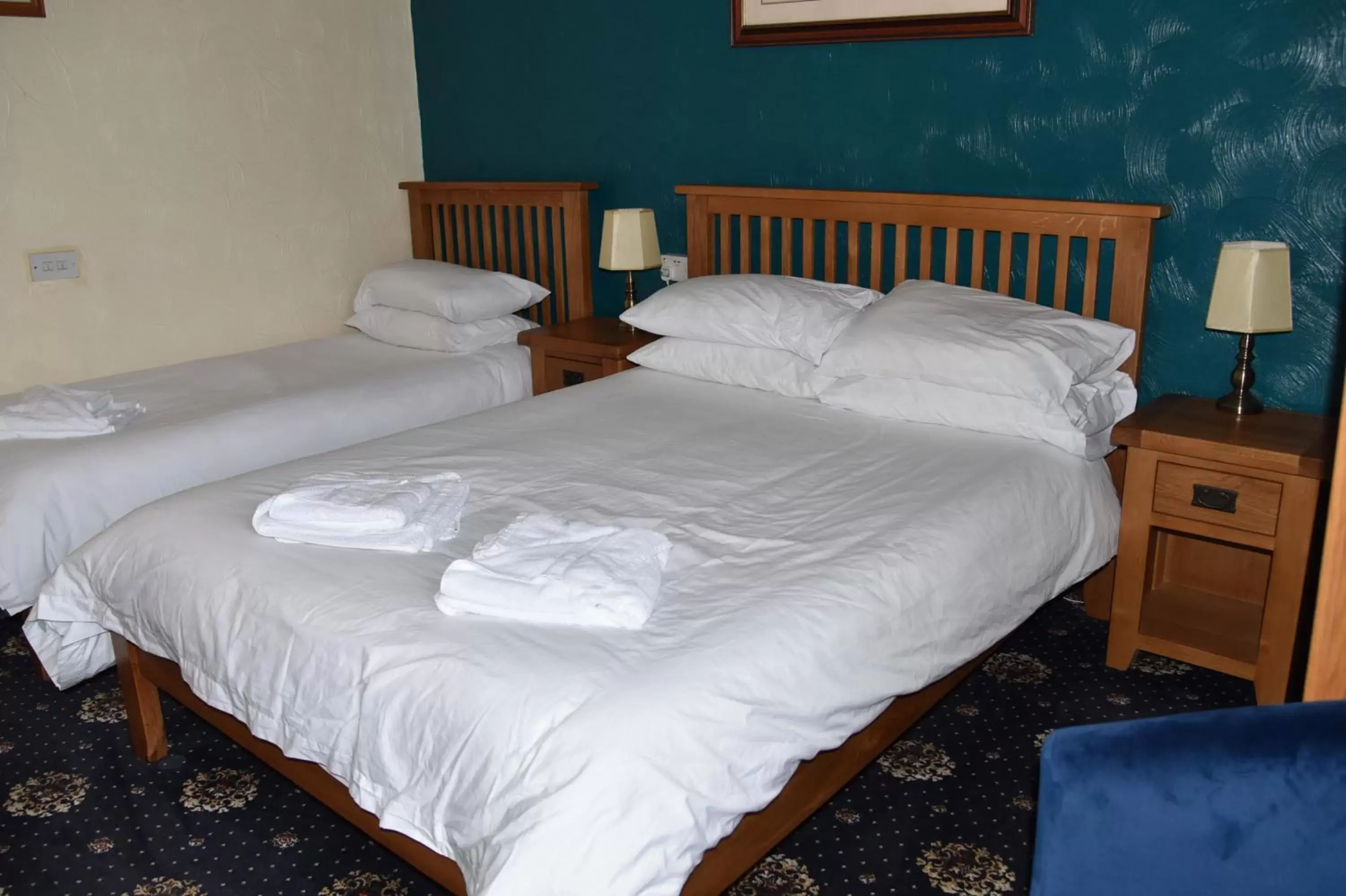 Bed in Dinorben Arms Hotel