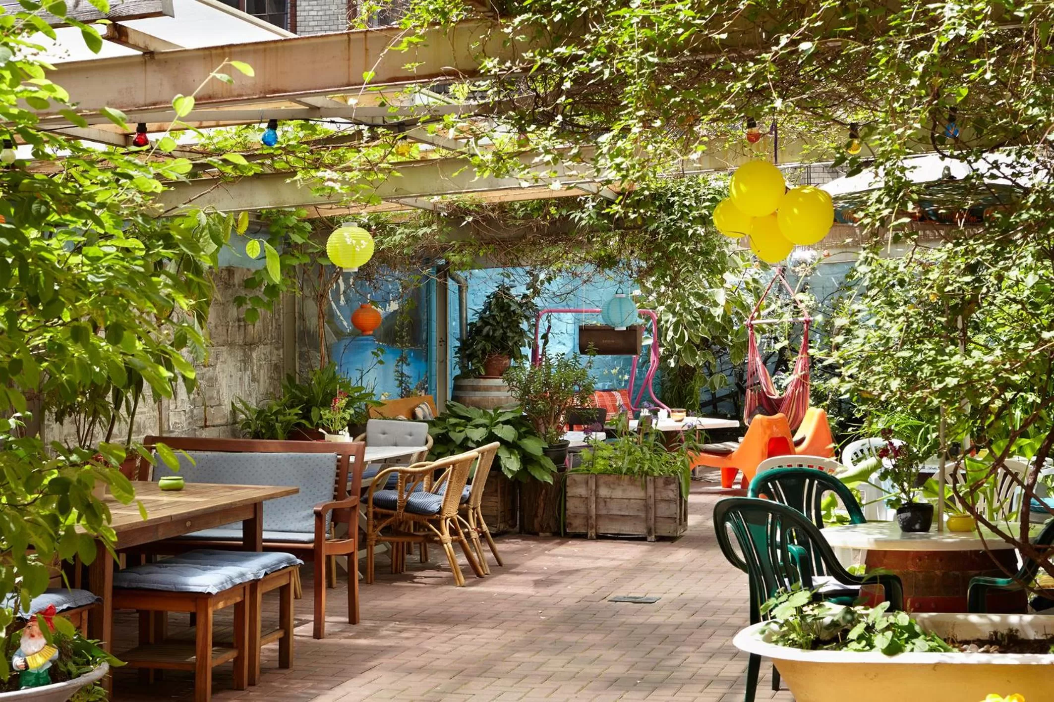 Patio in Hüttenpalast