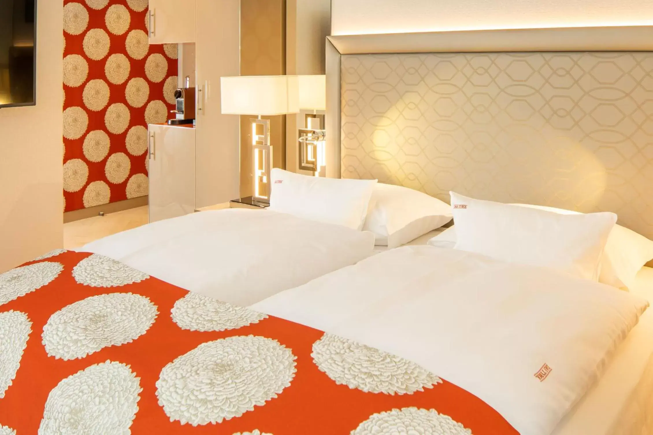 Bed in Boutiquehotel Das Tyrol Bed in Boutiquehotel Das Tyrol