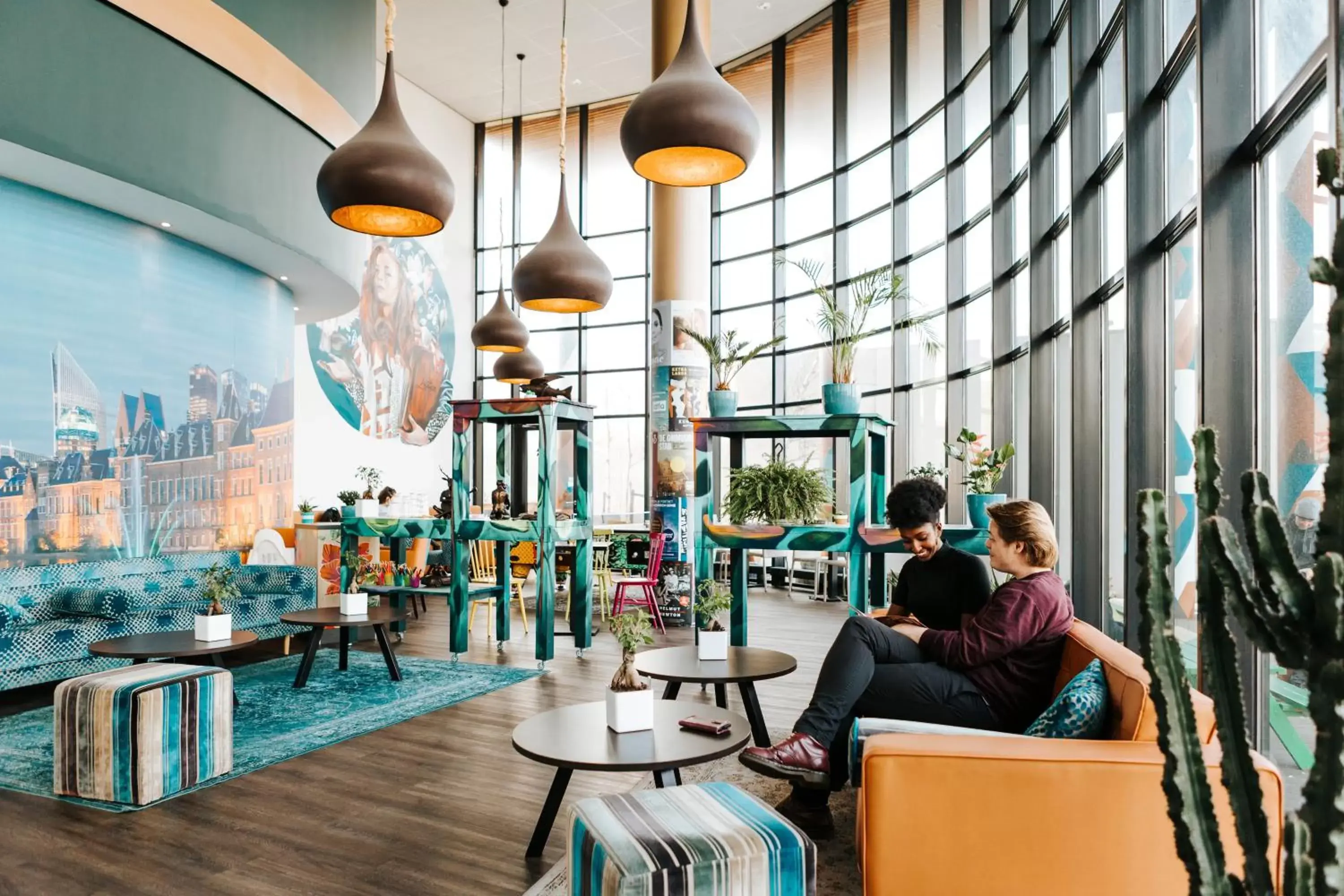 People in The Hague Teleport Hotel