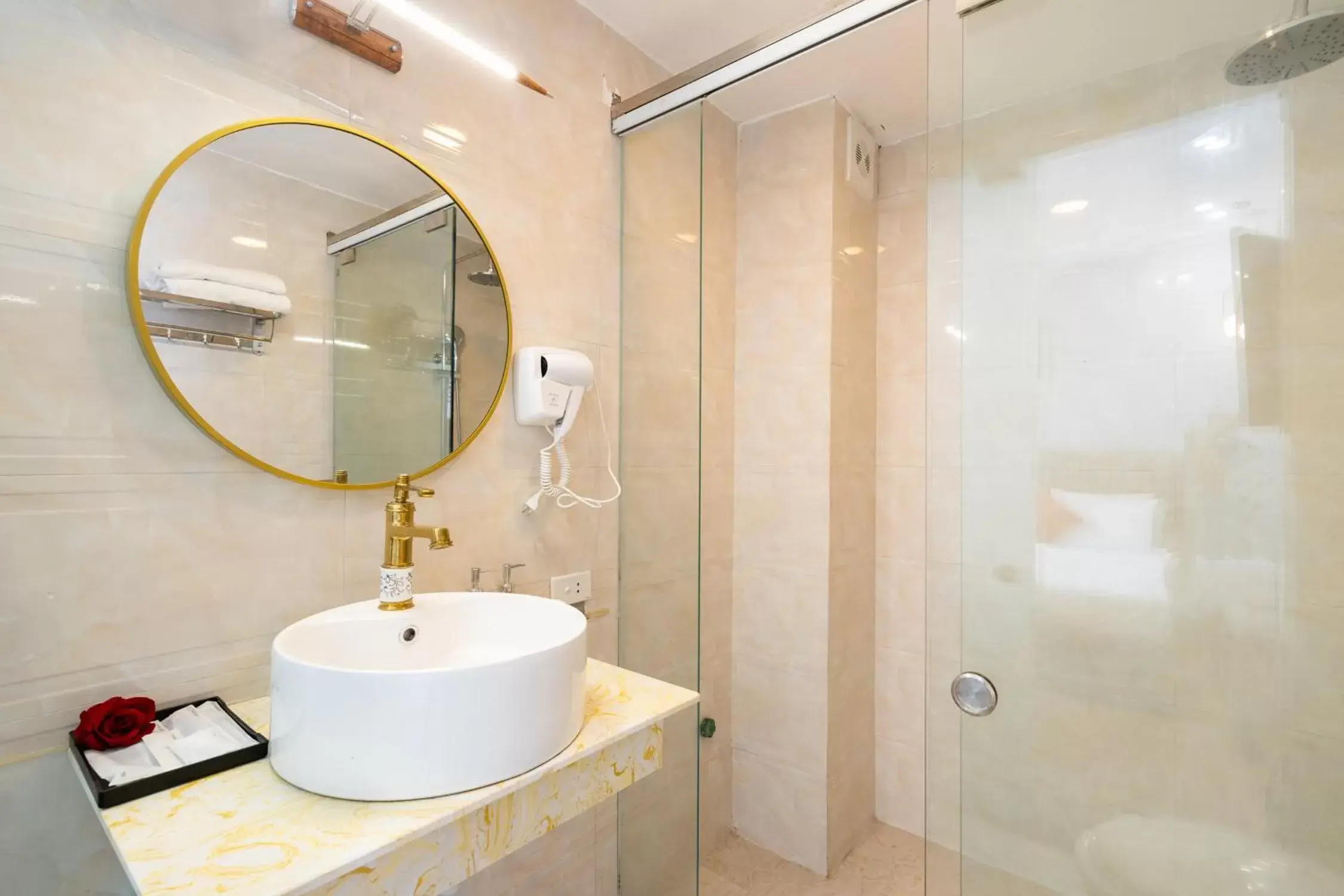 Bathroom in Hanoi Memory Legends Hotel Bathroom in Hanoi Memory Legends Hotel