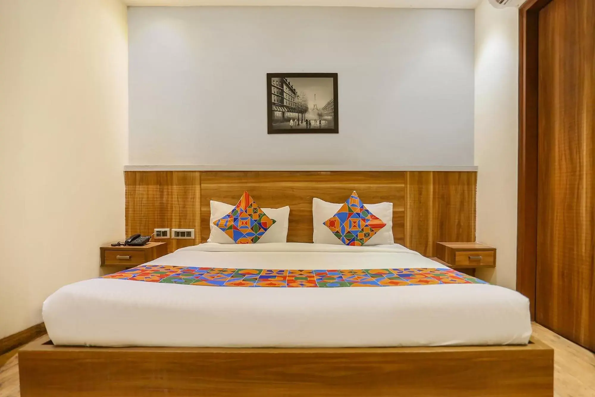 Bed in FabHotel Royal Touch Patel Nagar Bed in FabHotel Royal Touch Patel Nagar