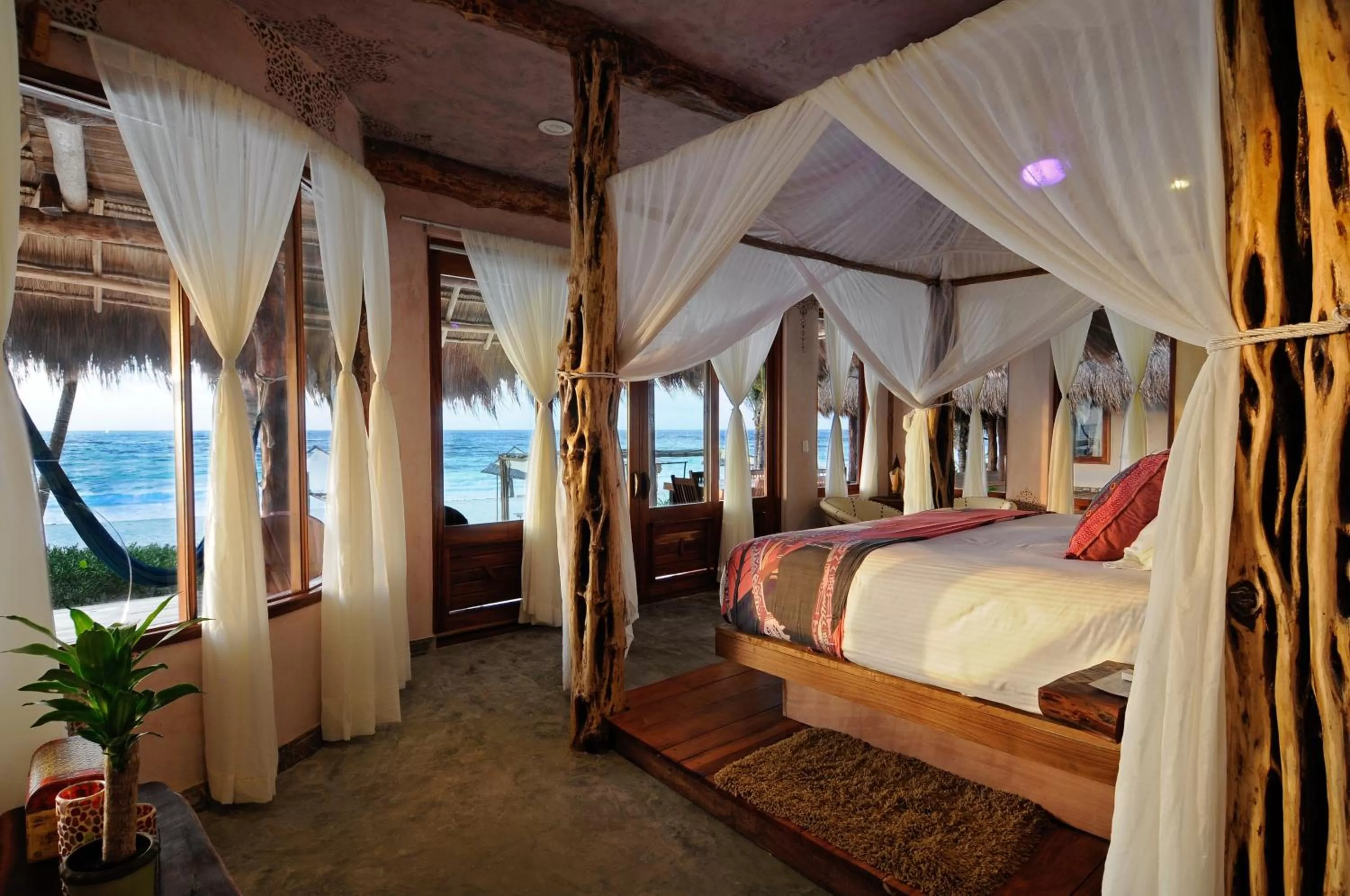 Day, Bed in Ahau Tulum - Beachfront Hotel