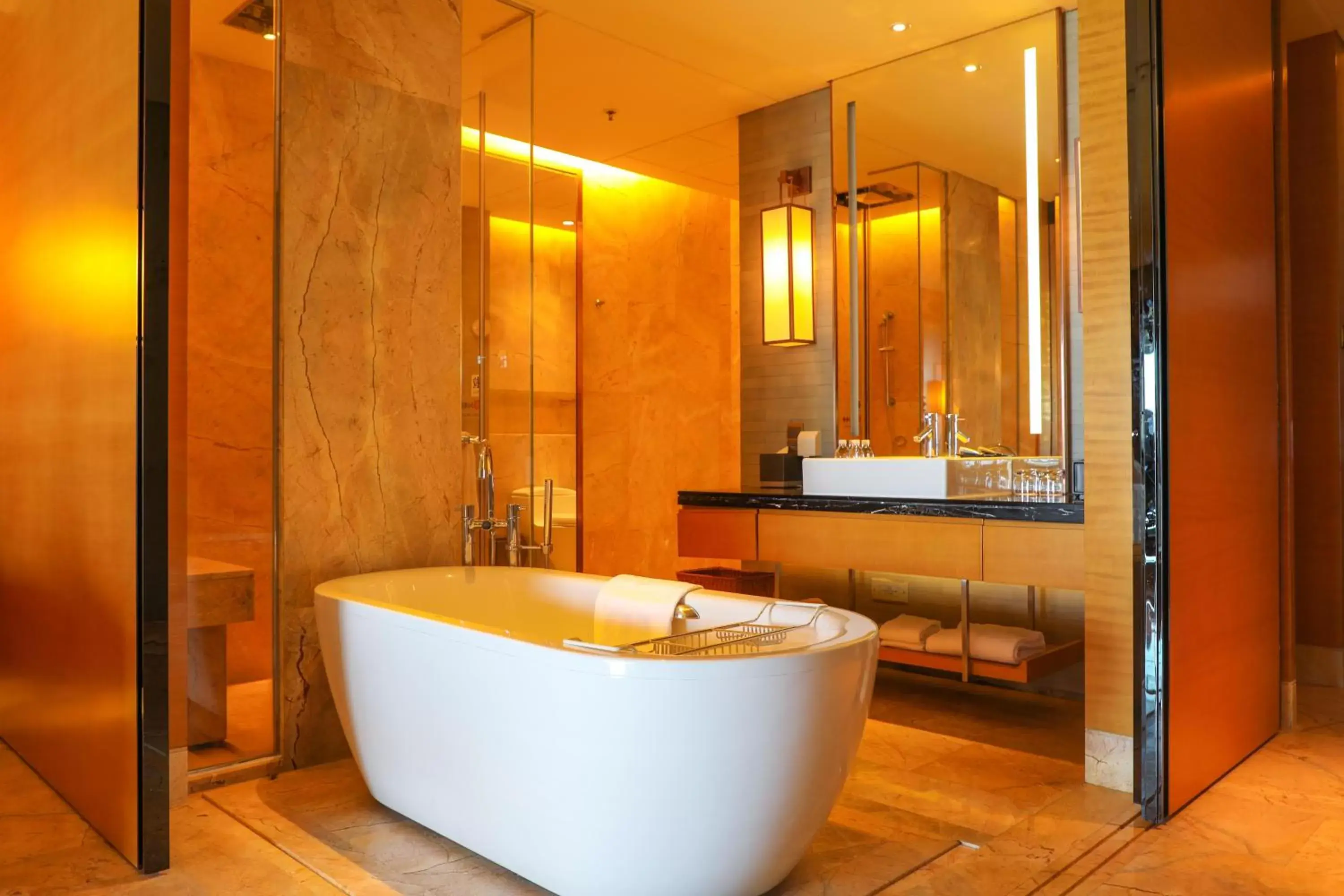 Shower, Bathroom in Haikou Marriott Hotel