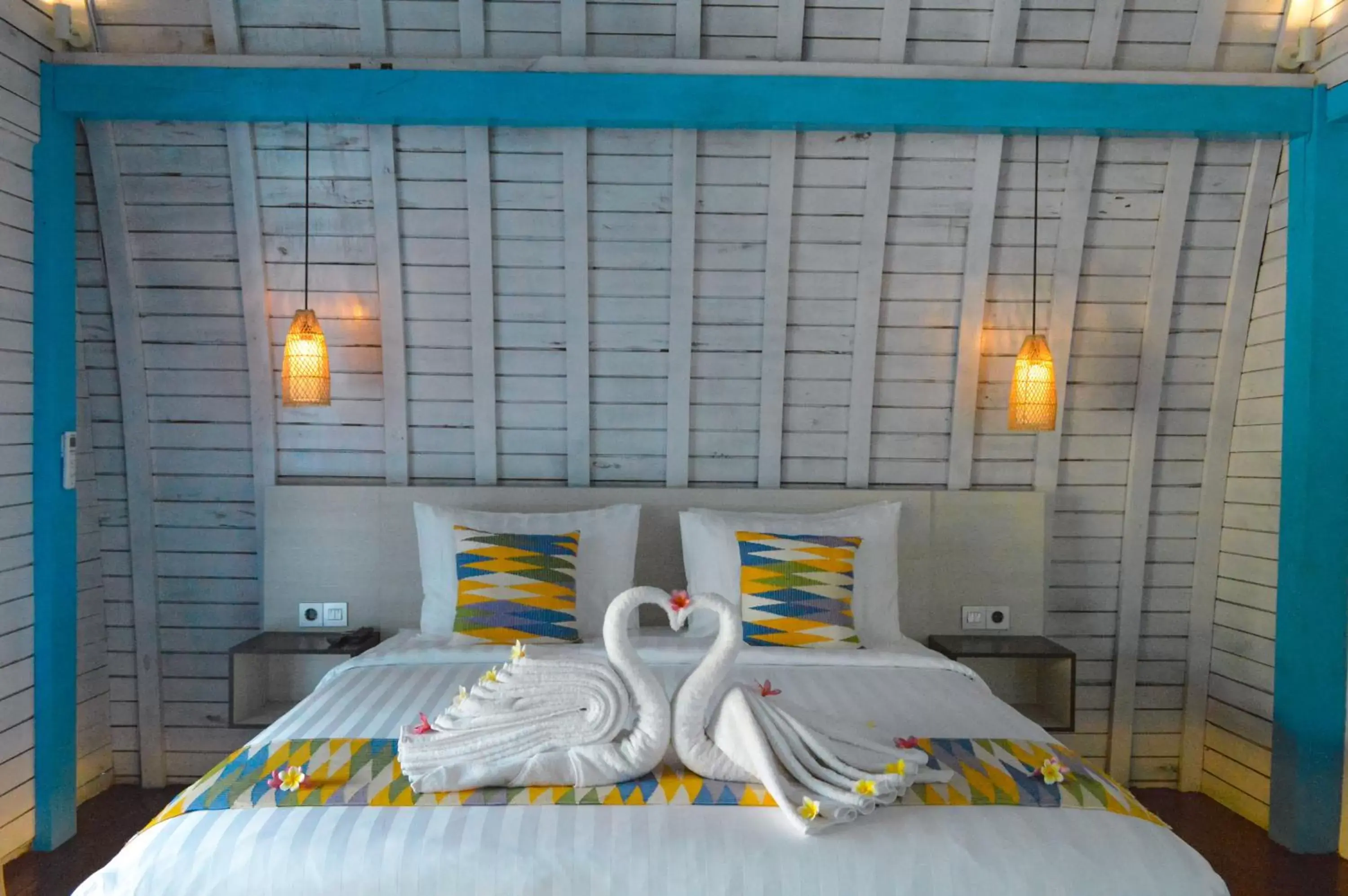 Bed in The MG Villa & SPA Bed in The MG Villa & SPA