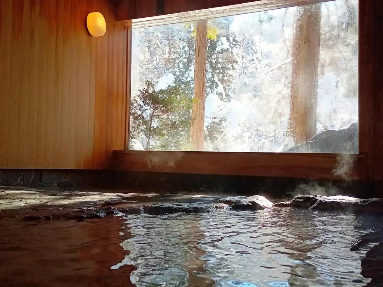 Hot Spring Bath in Wanosato Ryokan