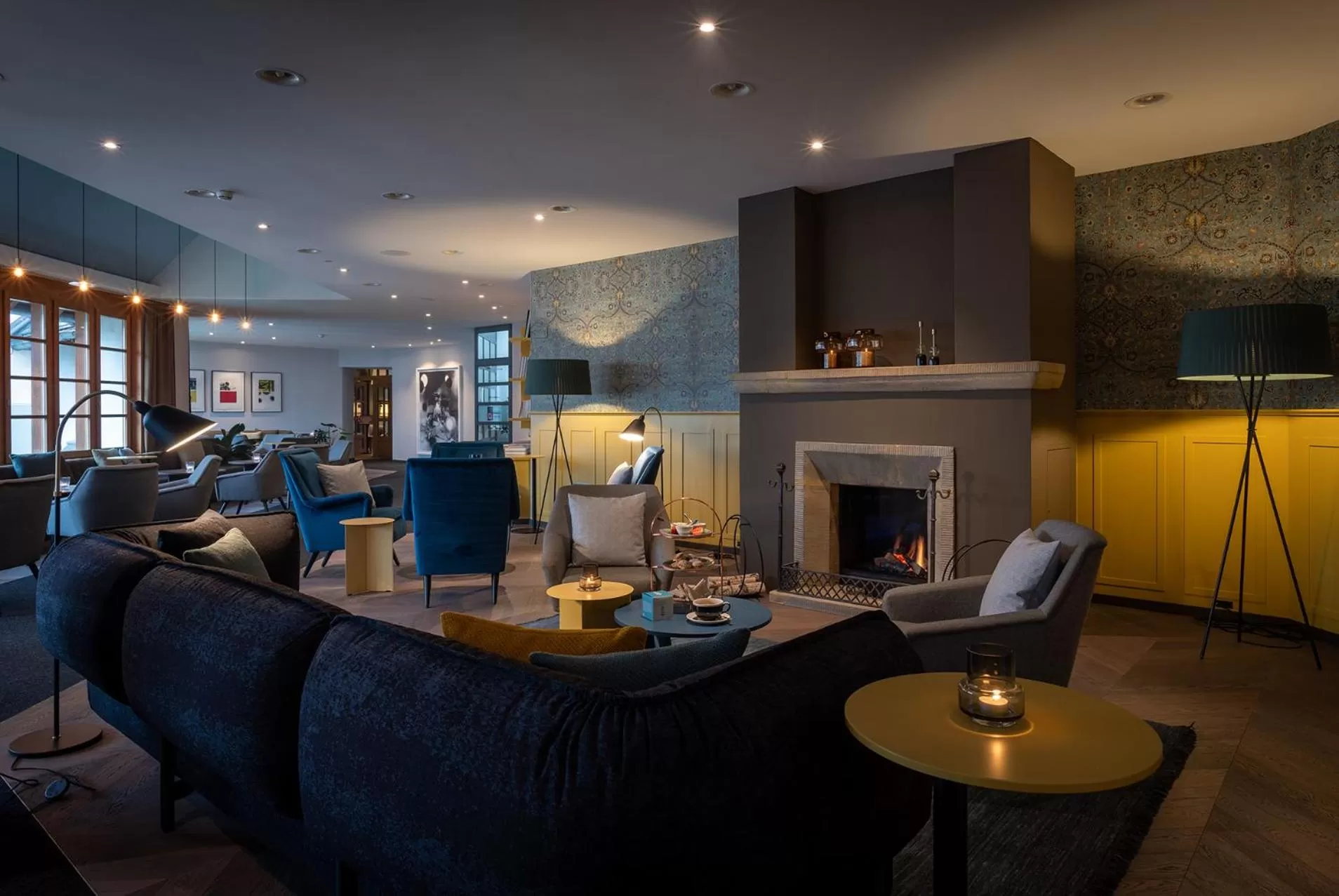 Lobby or reception in Hotel Schweizerhof Lenzerheide