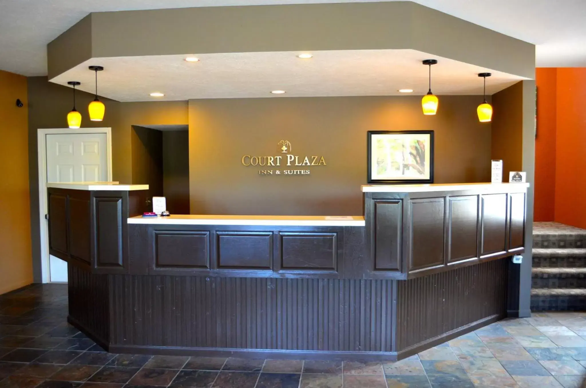 Lobby or reception, Lobby/Reception in Court Plaza Inn & Suites of Mackinaw
