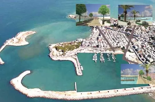 Bird's eye view in B&B Palazzo Manfredi Vieste, Fronte mare con Parcheggio