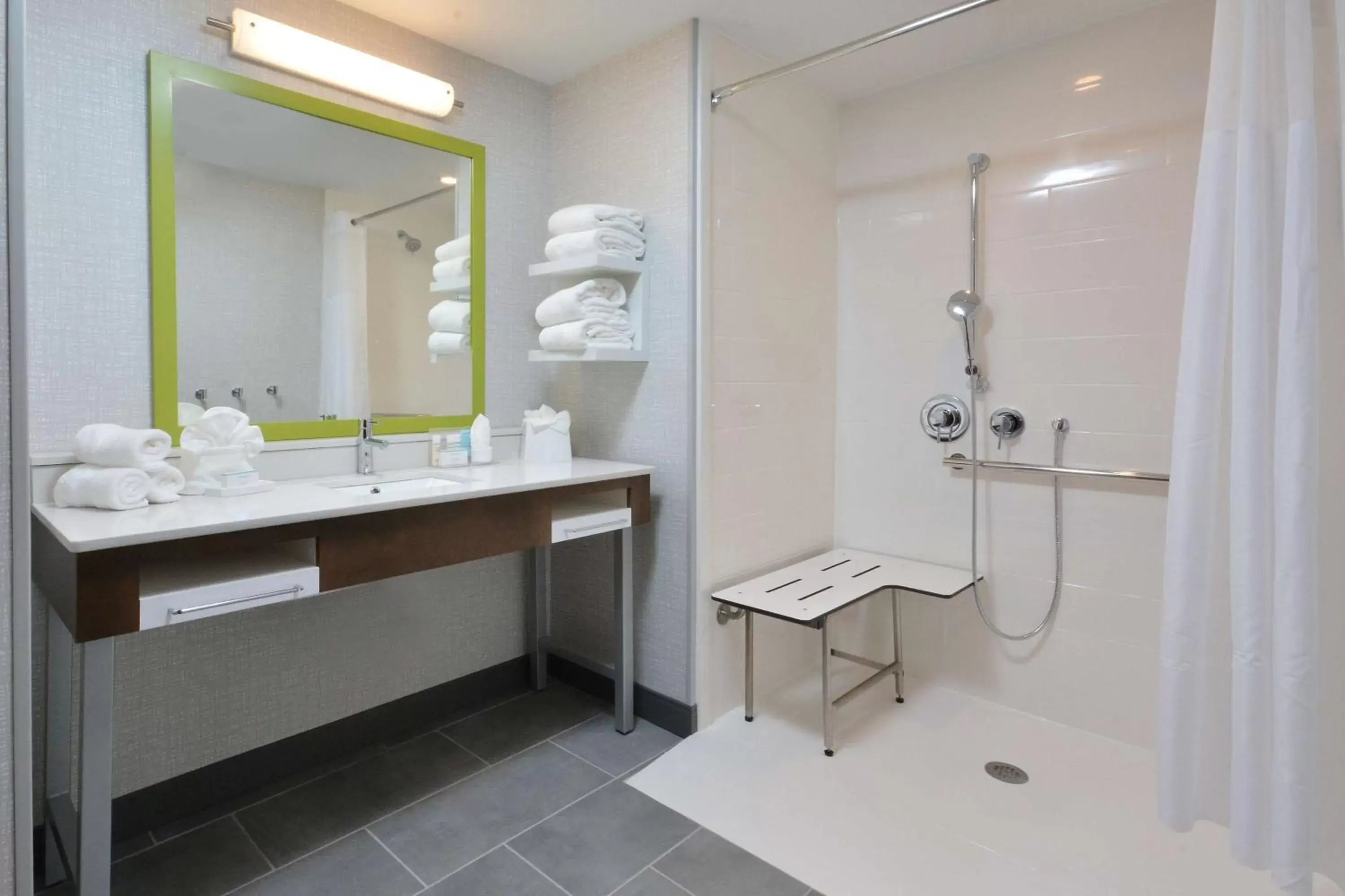 Bathroom in Hampton Inn & Suites Charlotte North I 485 Bathroom in Hampton Inn & Suites Charlotte North I 485