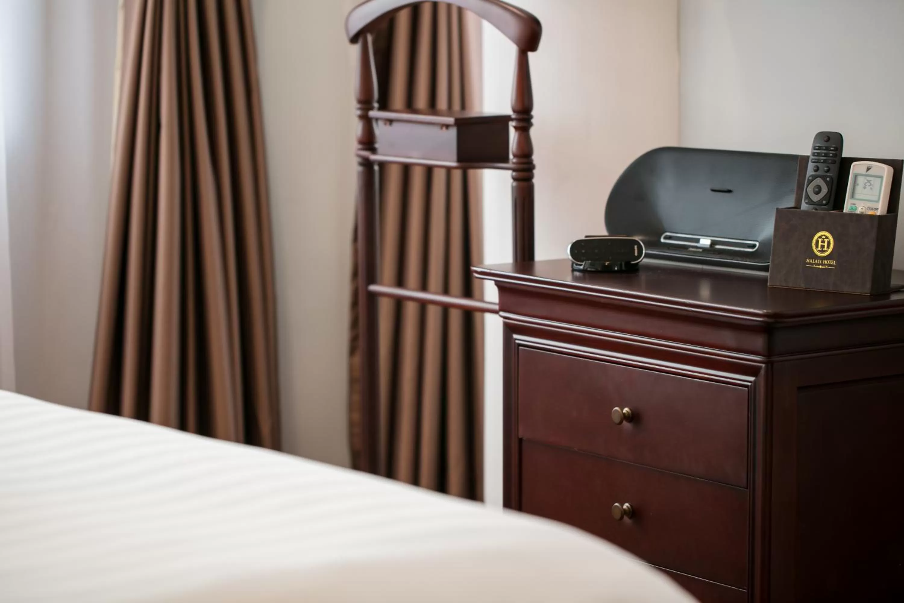 Decorative detail, Bed in Halais Hotel