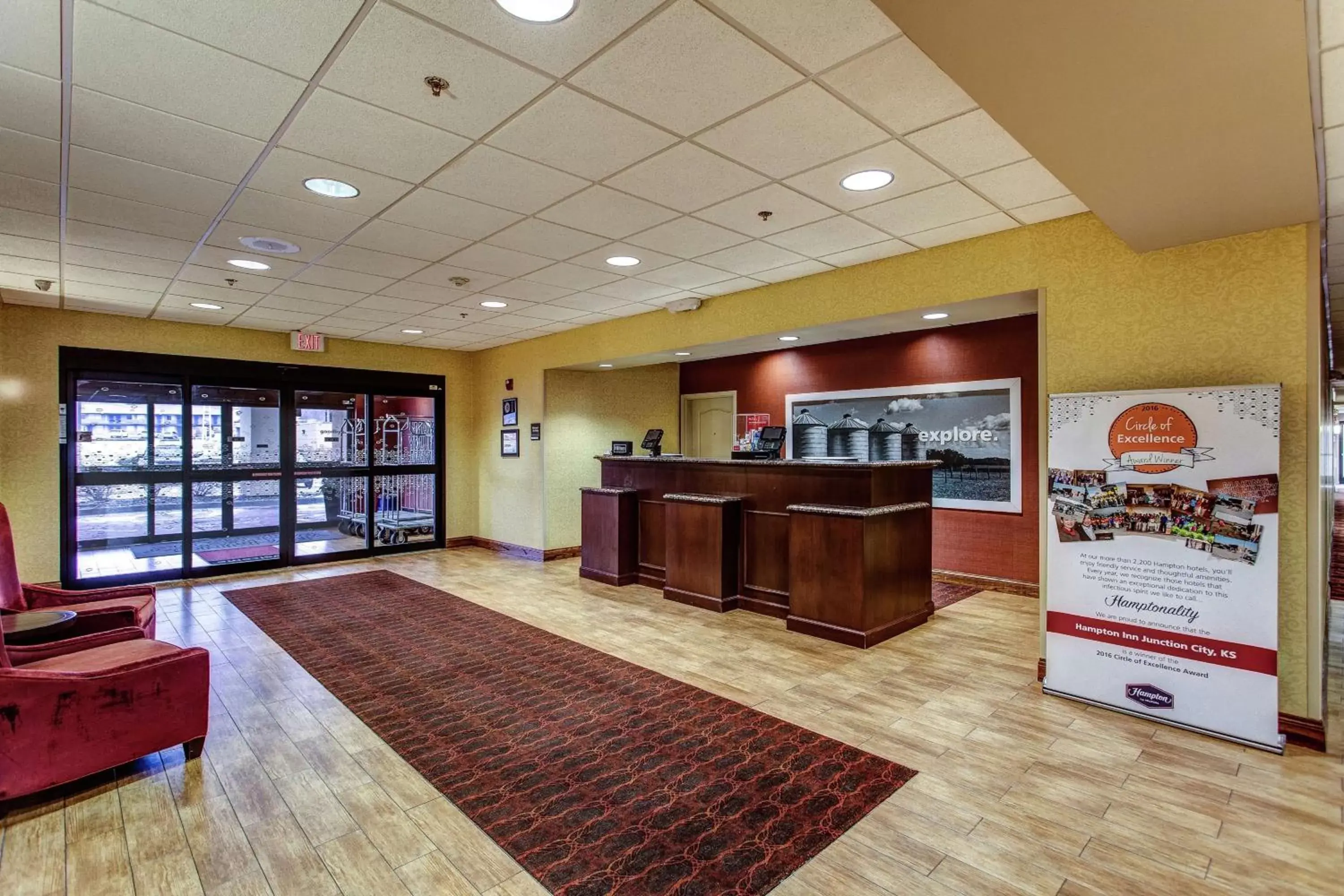 Lobby or reception, Lobby/Reception in Hampton Inn Junction City