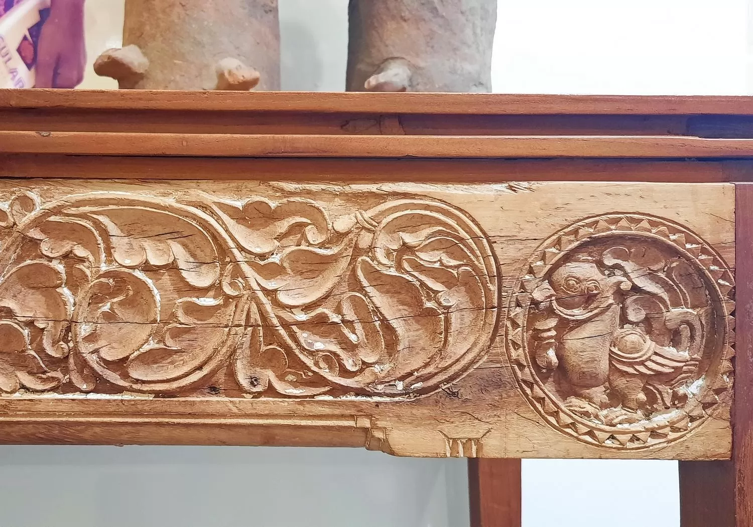 Decorative detail in Saratha Vilas Chettinad