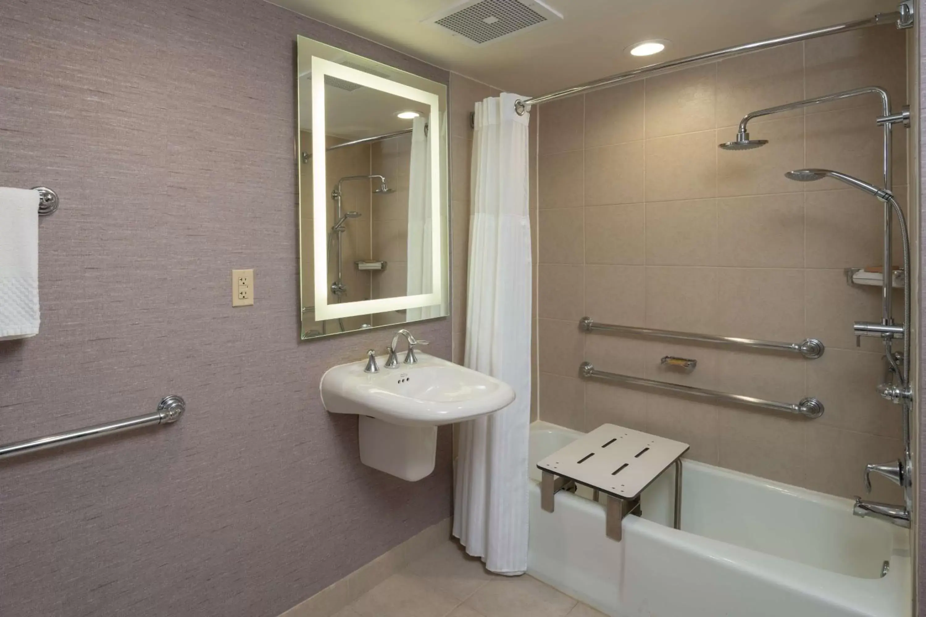 Bathroom in Hilton Washington DC/Rockville Hotel & Executive Meeting Center