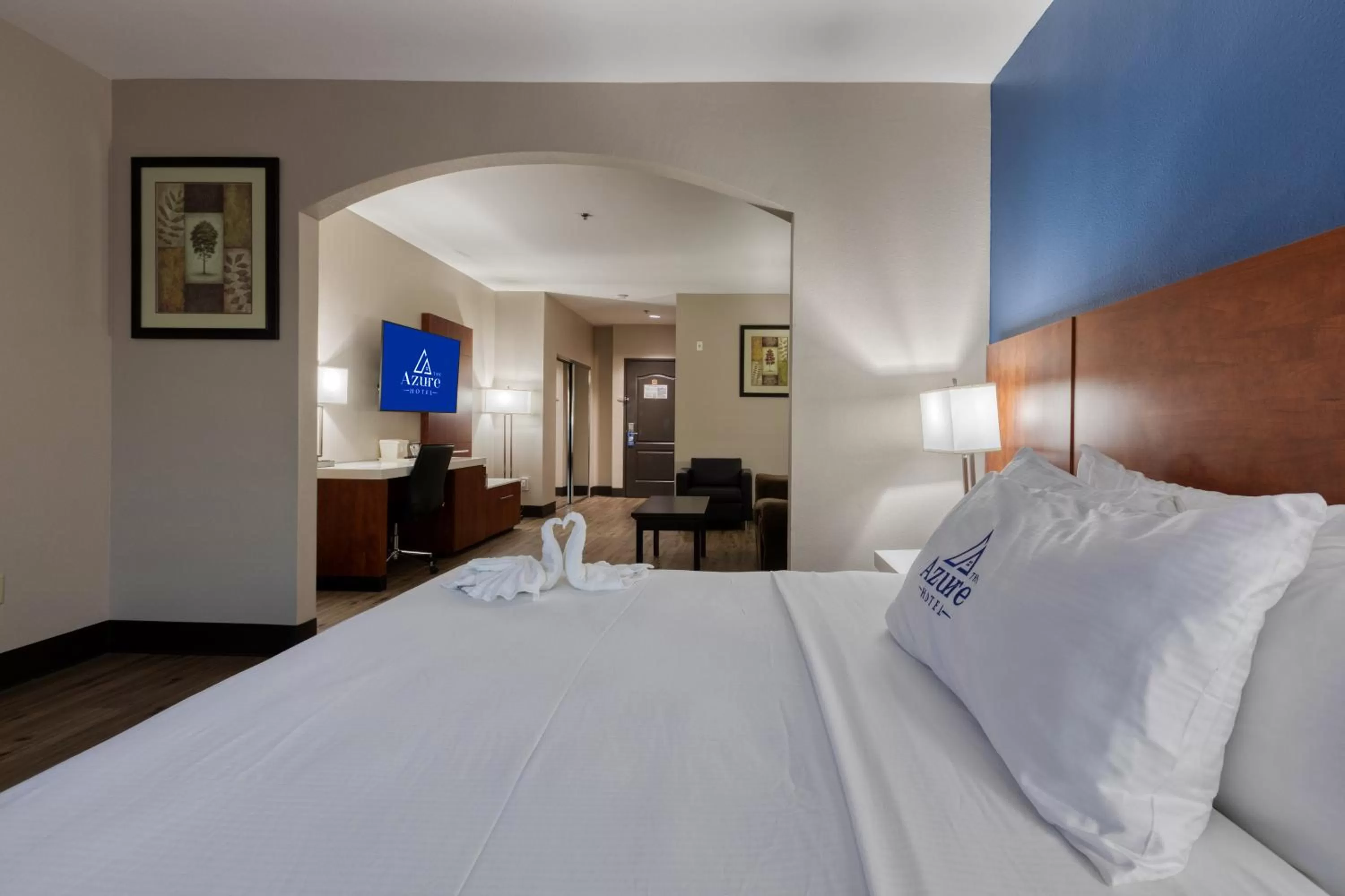 Bed in The Azure Hotel