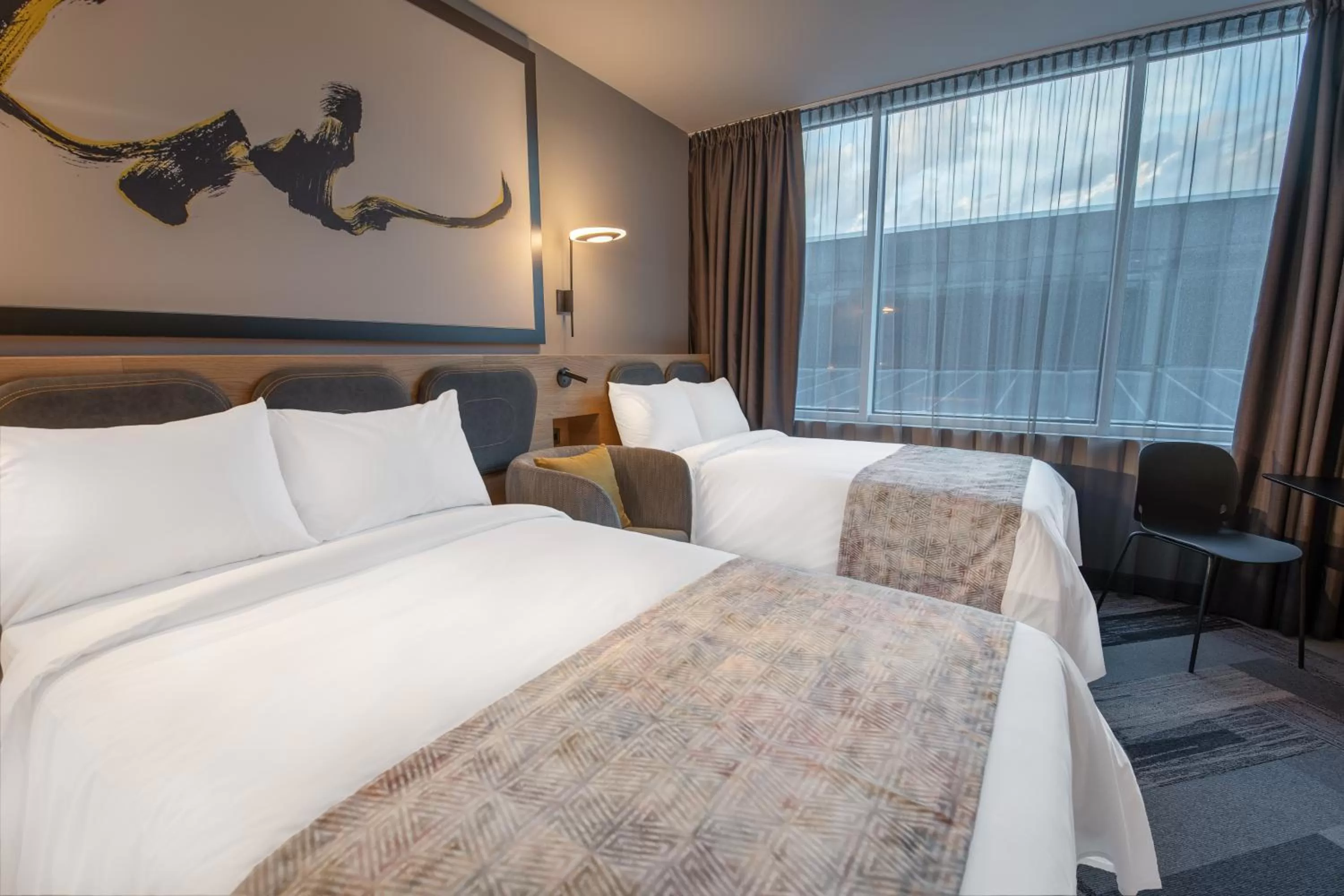 Bed in Radius Hotel Tbilisi