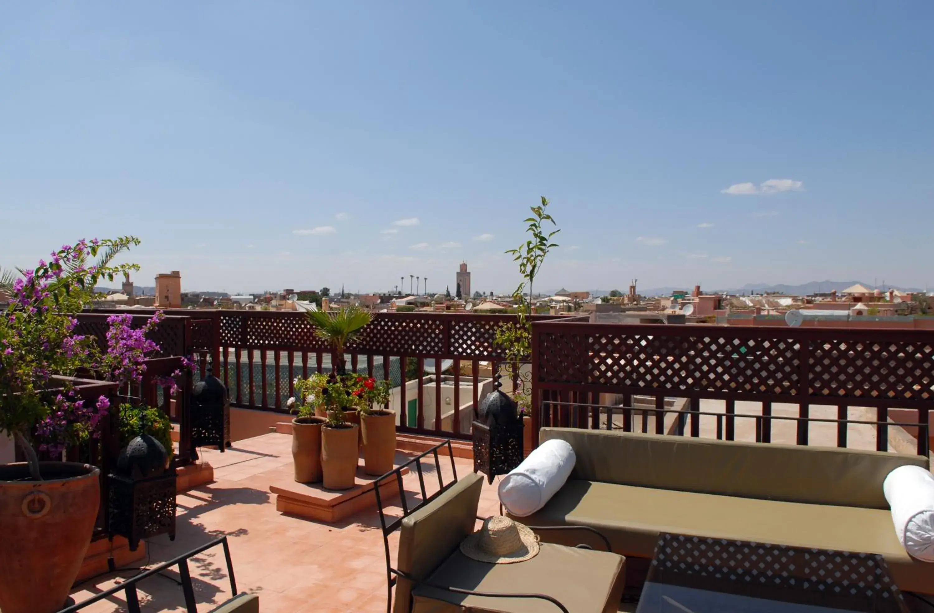 Balcony/Terrace in Riad Aubrac