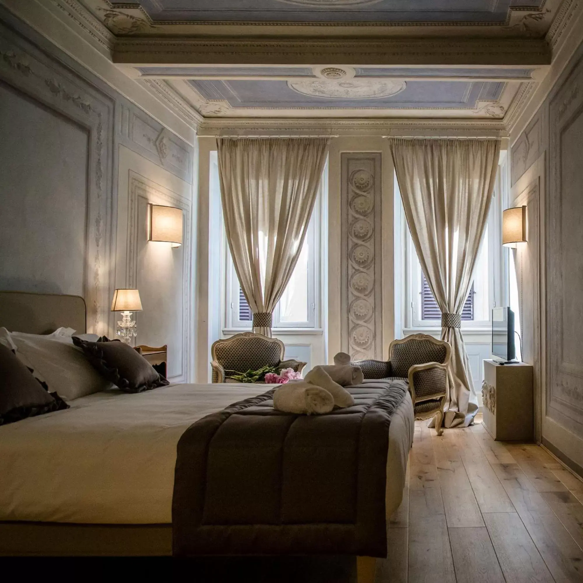 Photo of the whole room, Bed in San Pier Novello in Oltrarno
