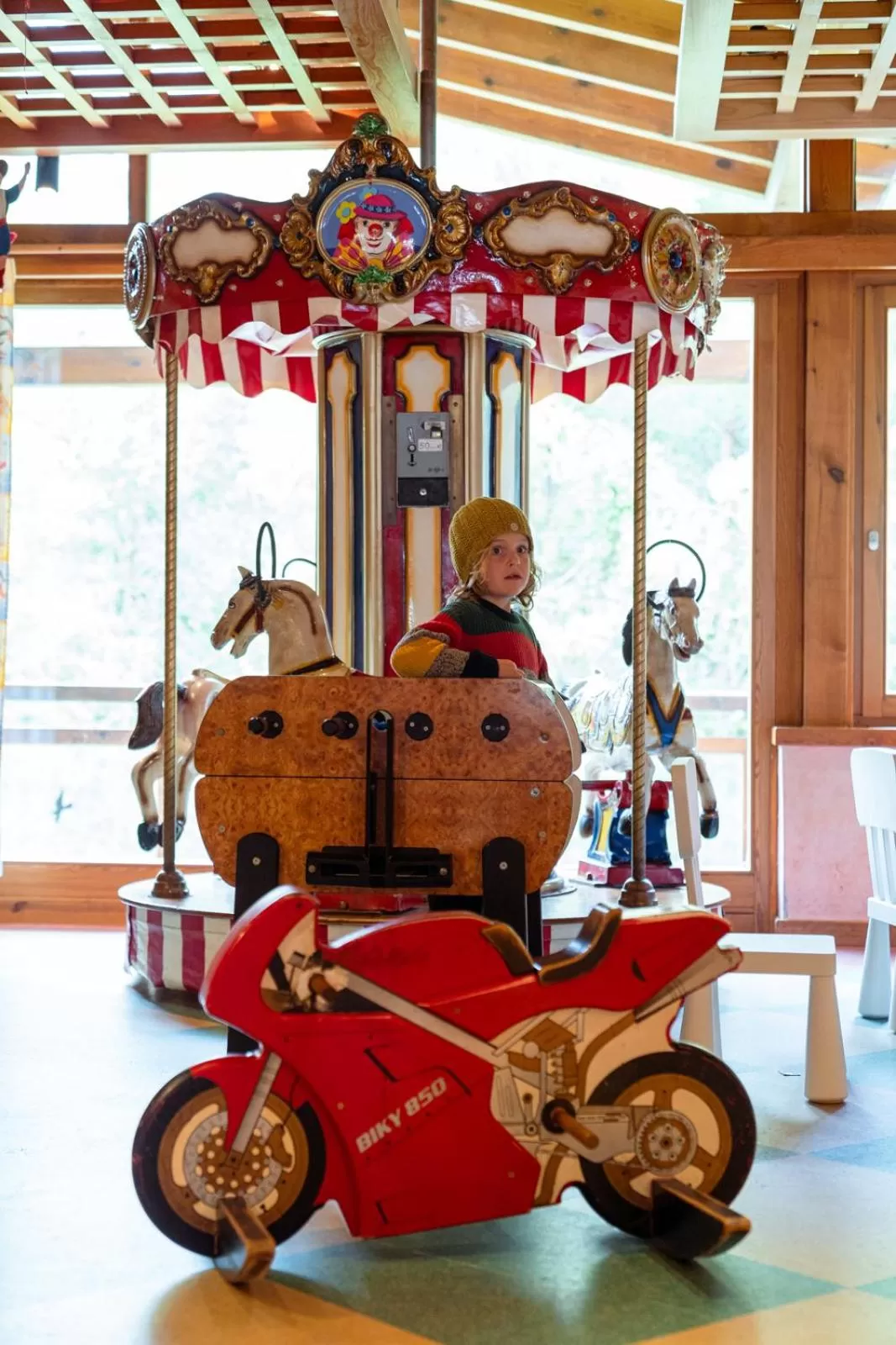 Children play ground in Hotel Restaurant Südrast Dreiländereck
