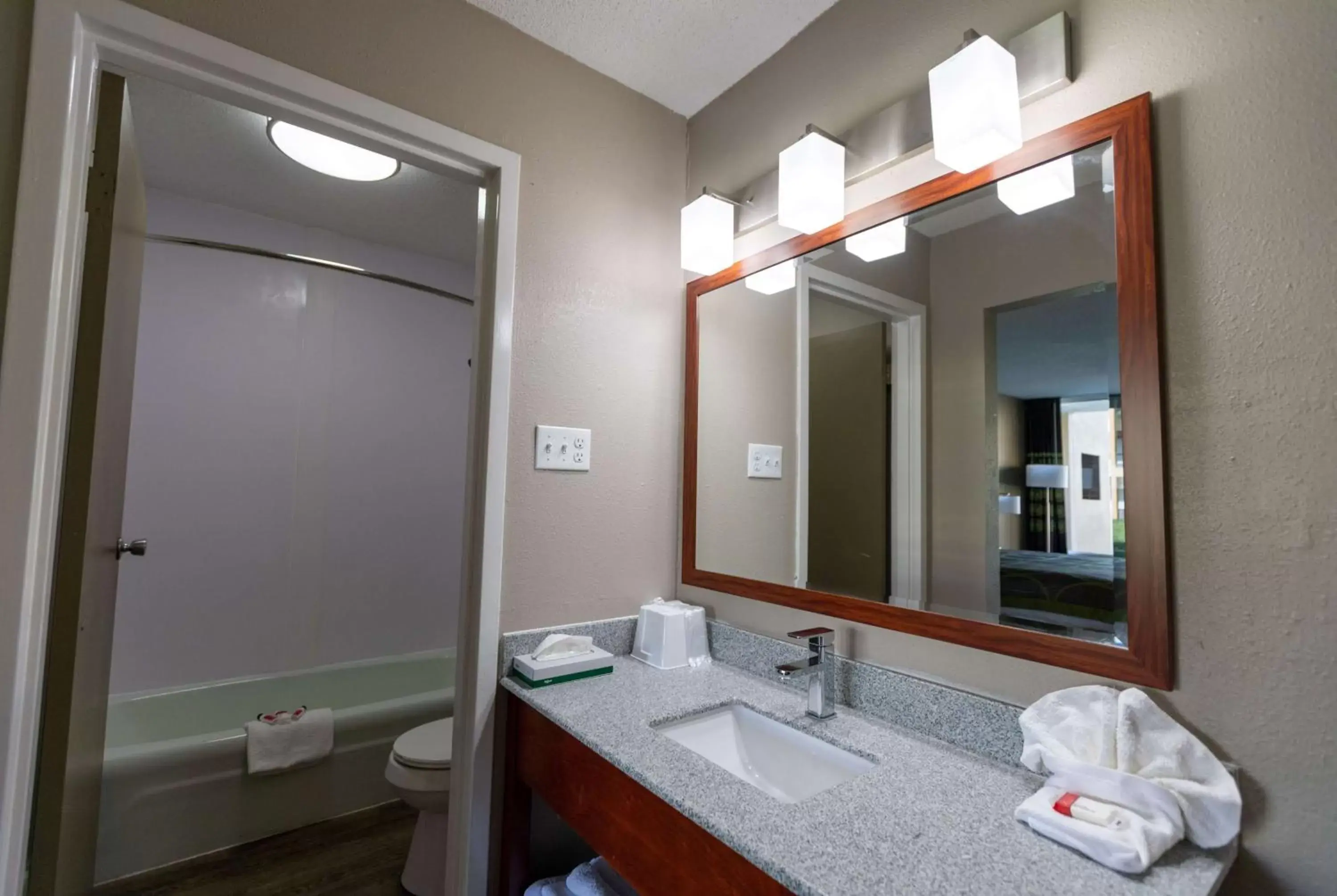 Photo of the whole room, Bathroom in Super 8 by Wyndham Goldsboro