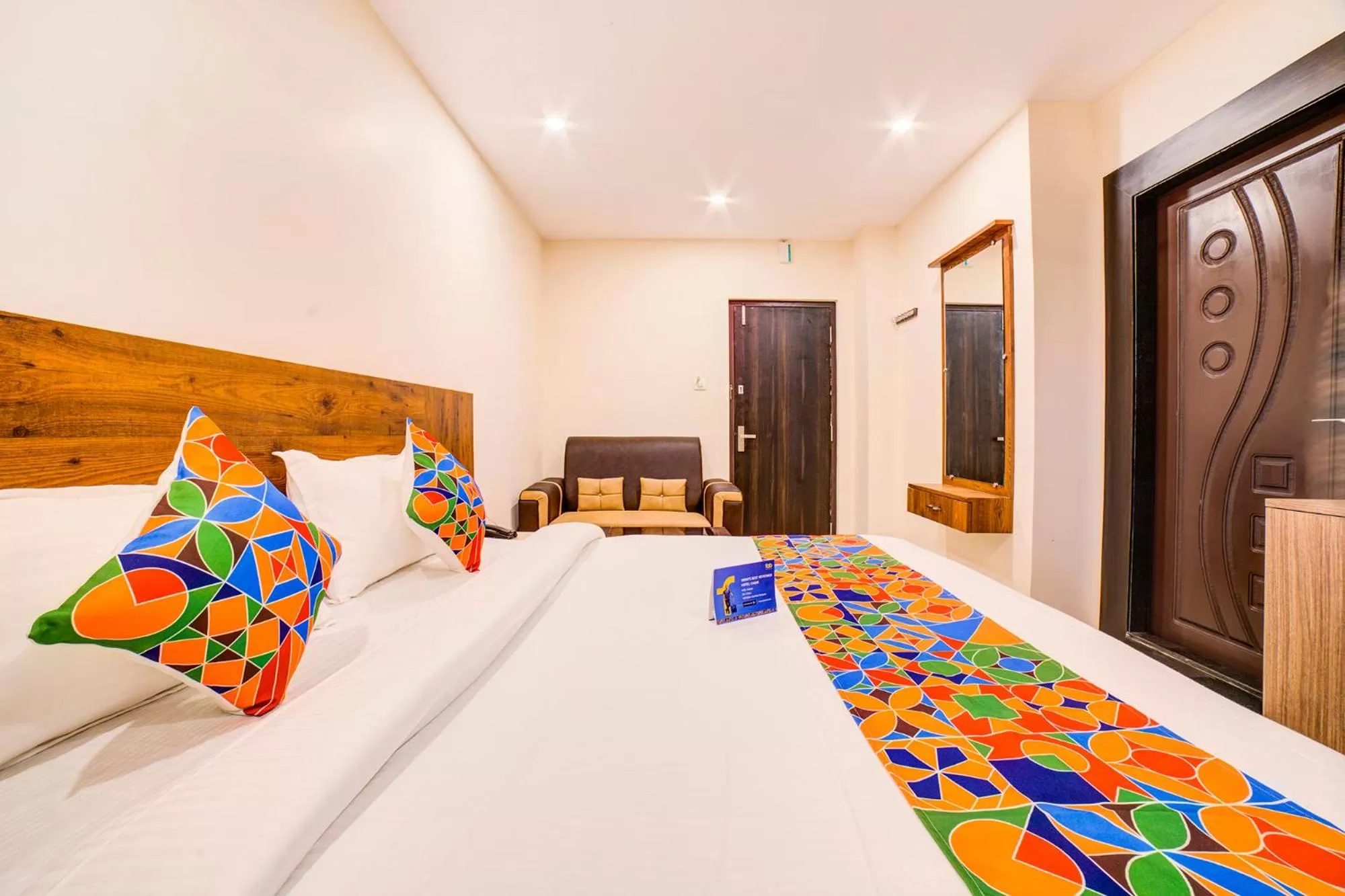 Bedroom, Bed in FabHotel Spark Inn Dwarakanagar