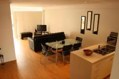 Living room in Alexandra Apartments