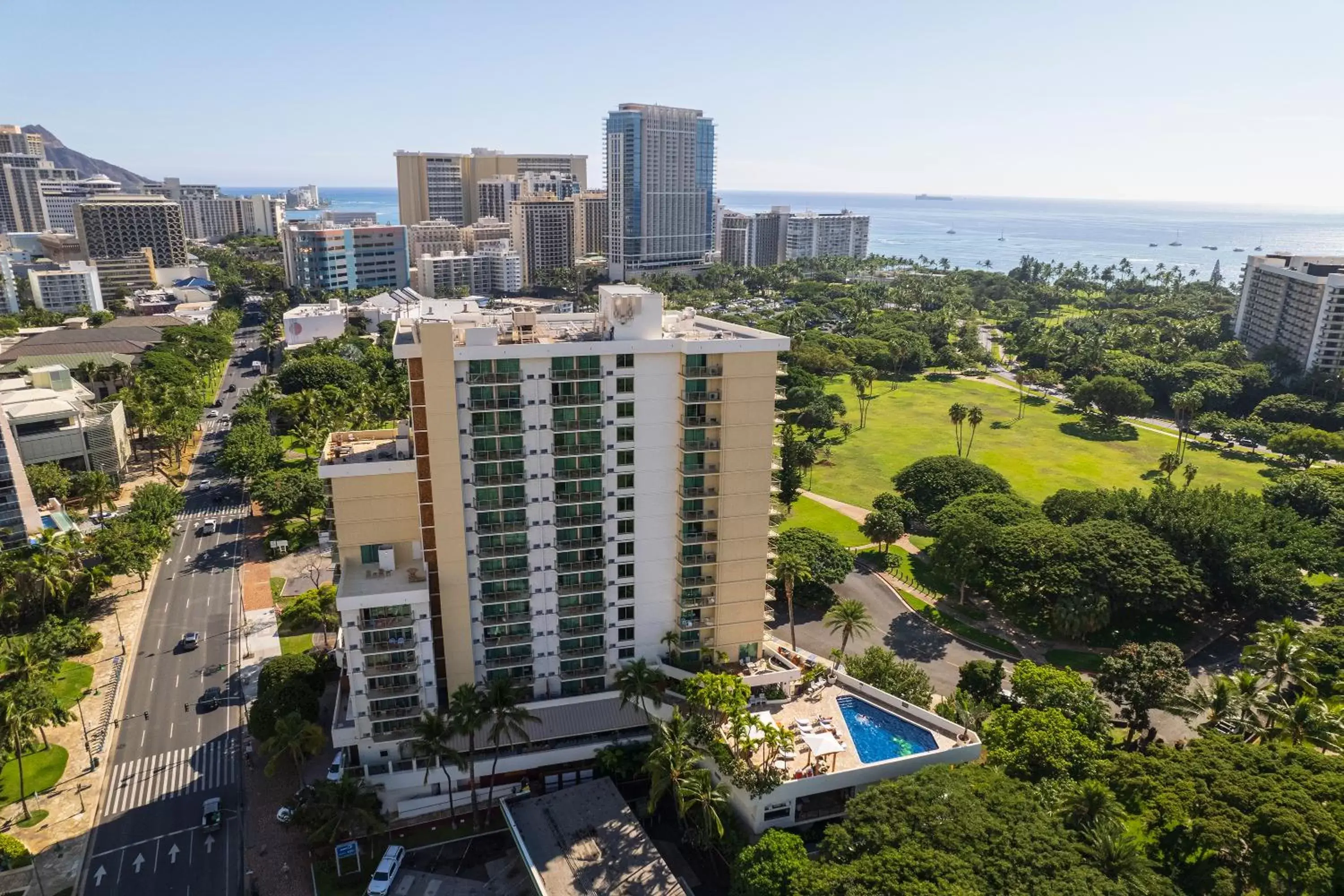 Property building, Bird's-eye View in Luana Waikiki Hotel & Suites