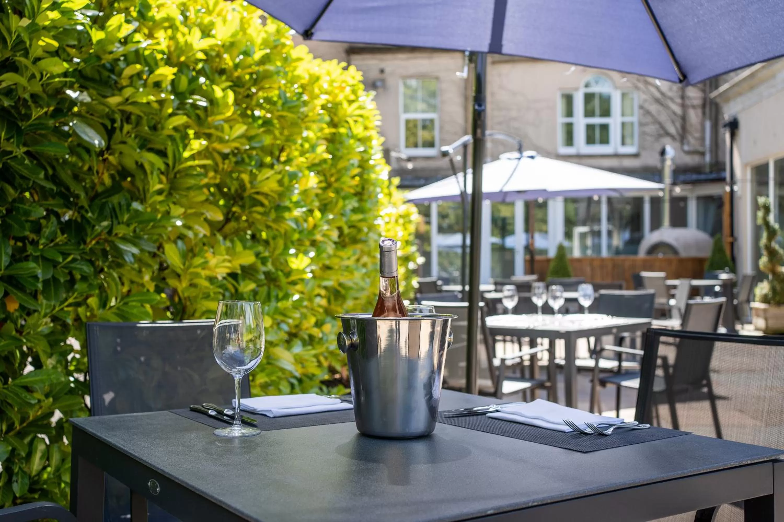 Patio in The Spa Hotel