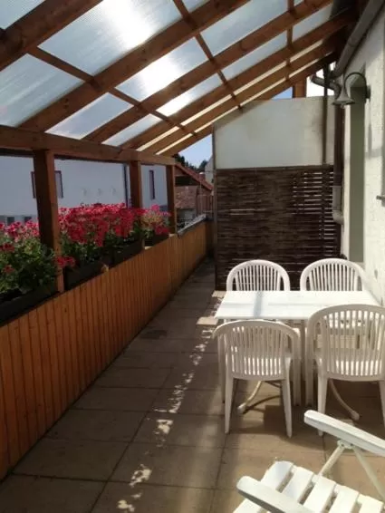 Balcony/Terrace in Gästehaus und Fewo Lamm Garni