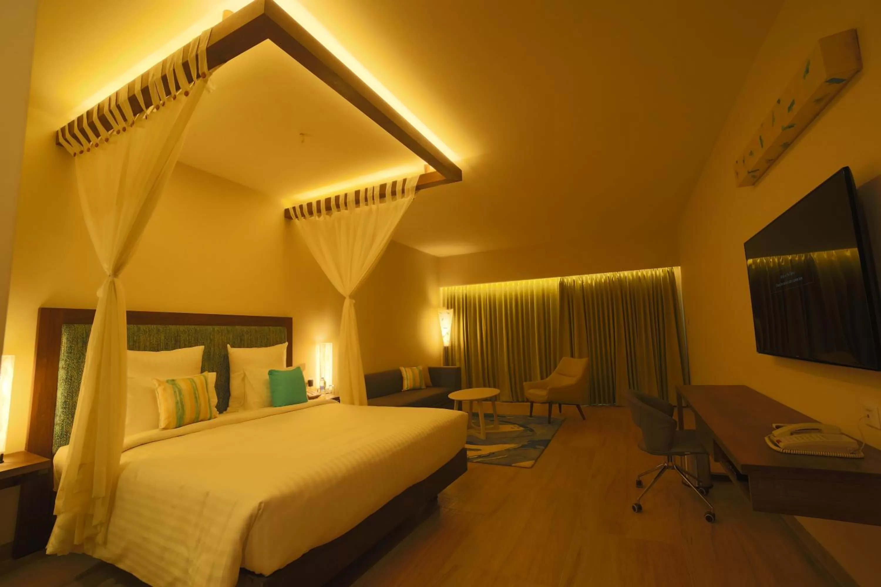 Deluxe Room with 1 Double bed, Executive Floor with Happy Hours from 1900 Hours to 2000 Hours selected IMFL brands & 10% Discount on Laundry, Food & Soft Beverage. in The Bheemli Resort Visakhapatnam by AccorHotels