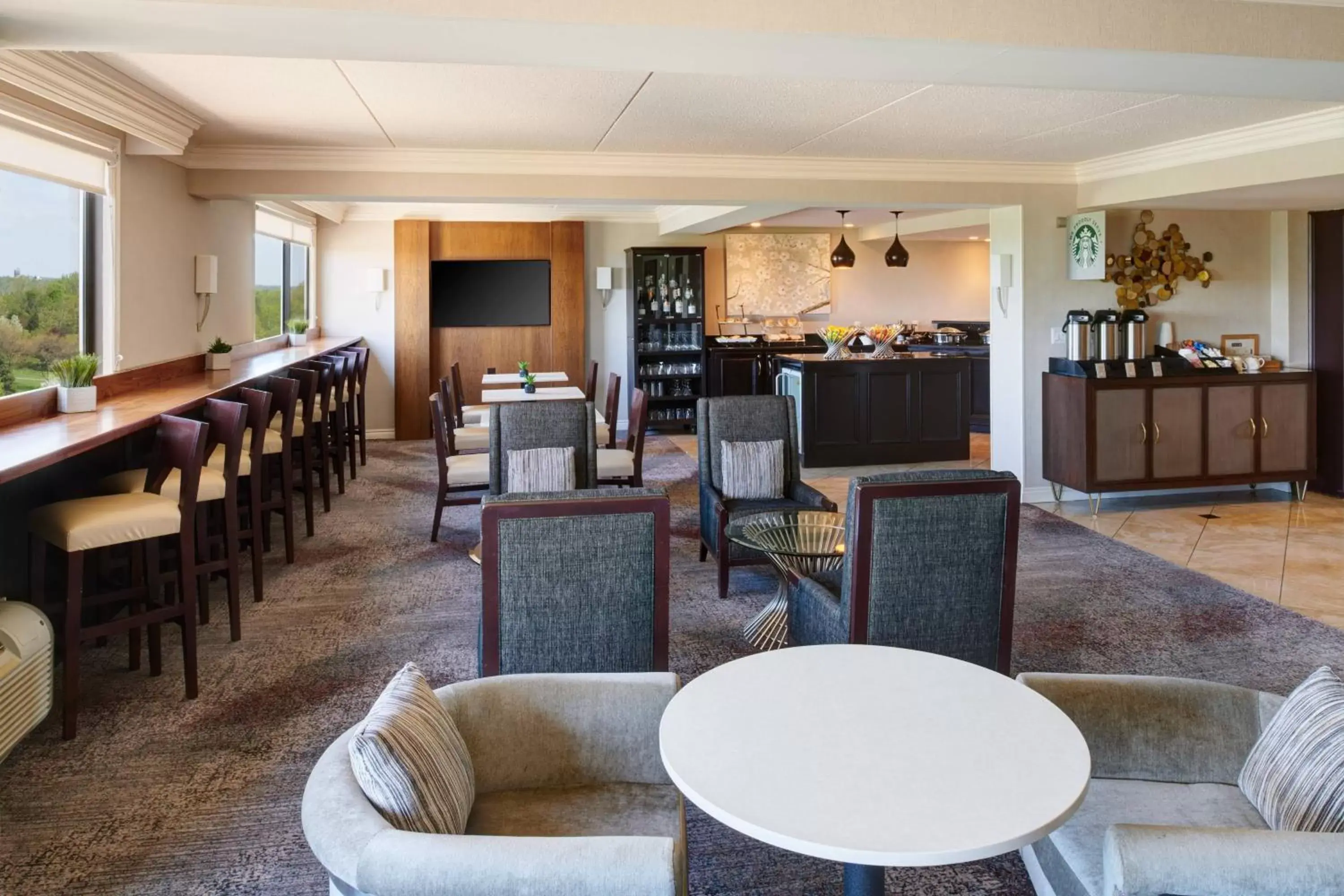 Lobby or reception, Lounge/Bar in Ann Arbor Marriott Ypsilanti at Eagle Crest